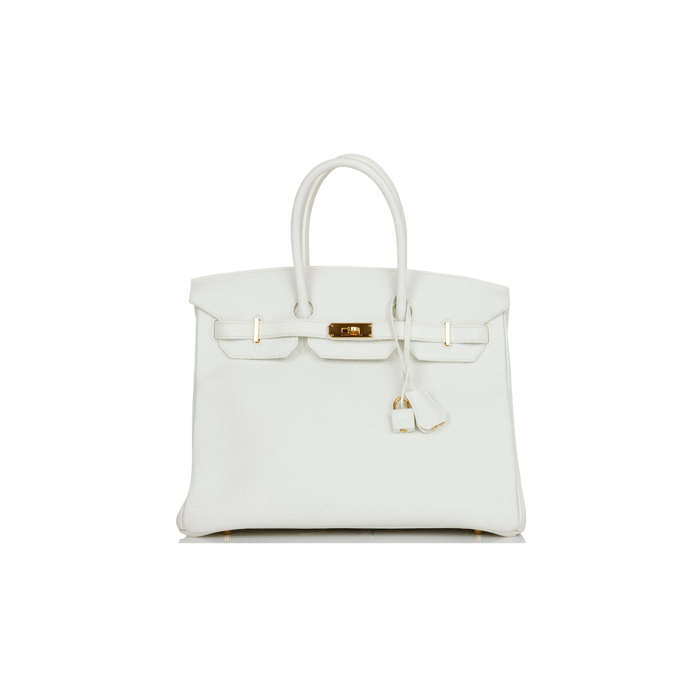 H**mes birkin 35 white clemence gold hardware (35cm)