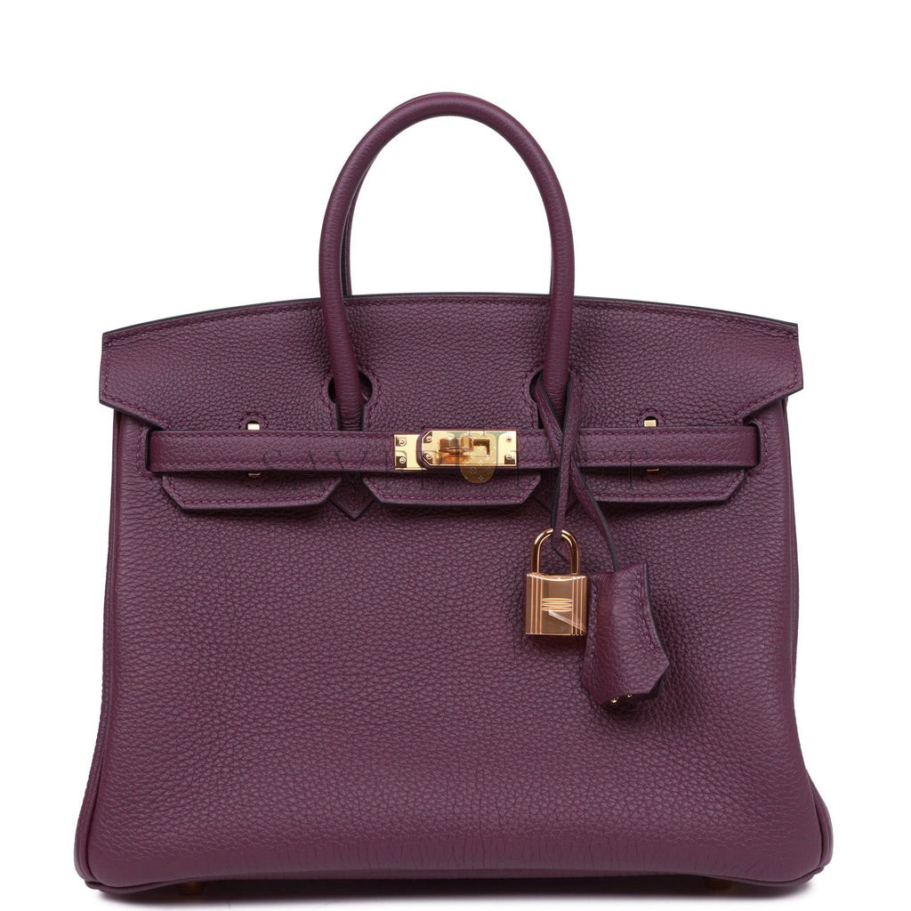 H**mes birkin 25 cassis togo gold hardware (25cm)