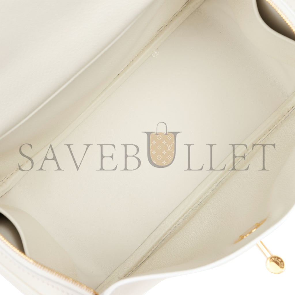 H**mes lindy 26 white evercolor gold hardware (26*18*12cm)