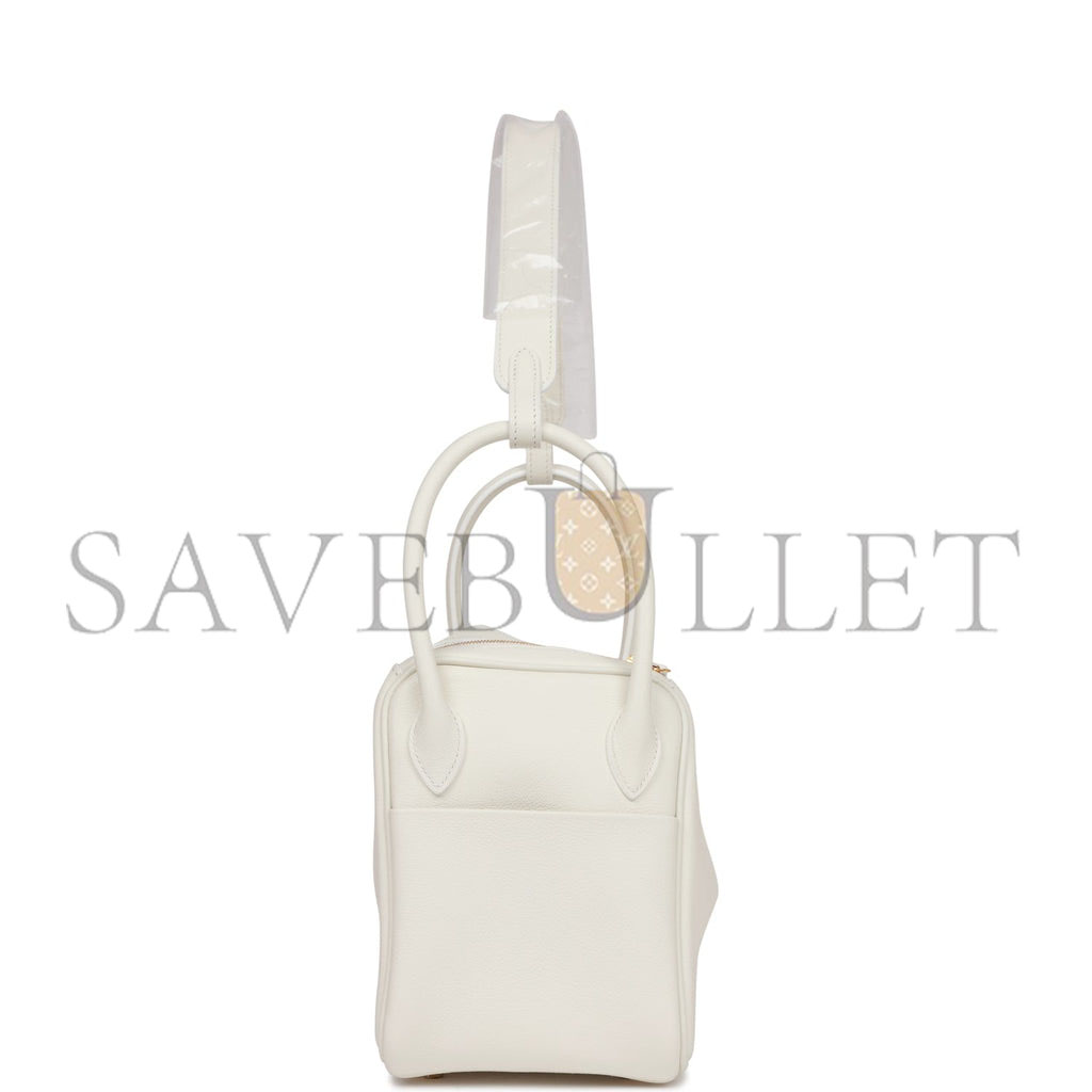 H**mes lindy 26 white evercolor gold hardware (26*18*12cm)