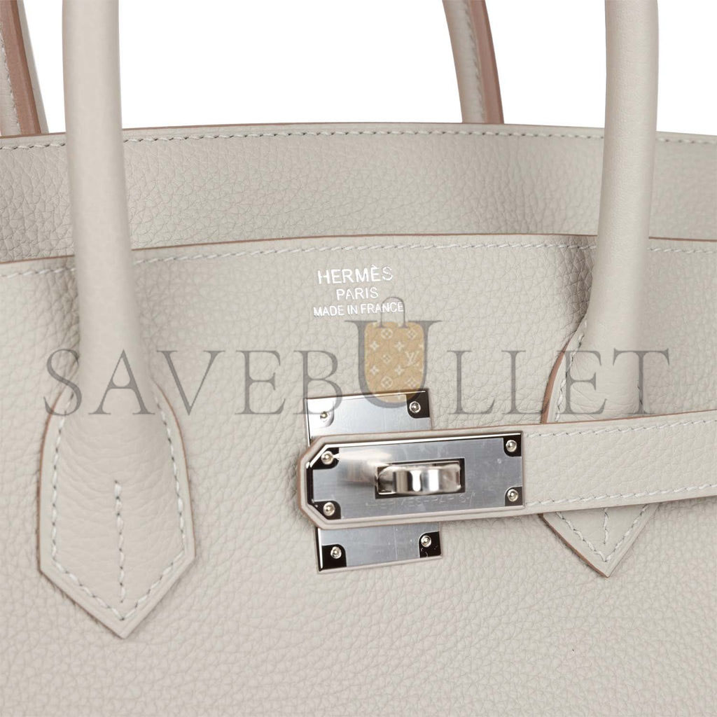 H**mes birkin 35 gris perle togo palladium hardware 39882110468190 (35cm)