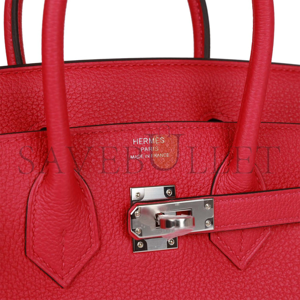 H**mes birkin 25 rose mexico togo palladium hardware (25cm)
