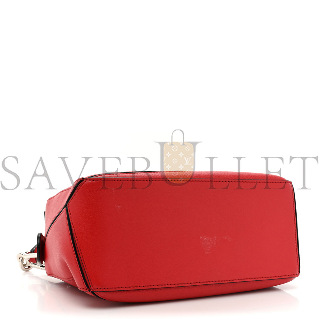 l*ew* calfskin small puzzle bag scarlet (24*16.5*10.5cm)