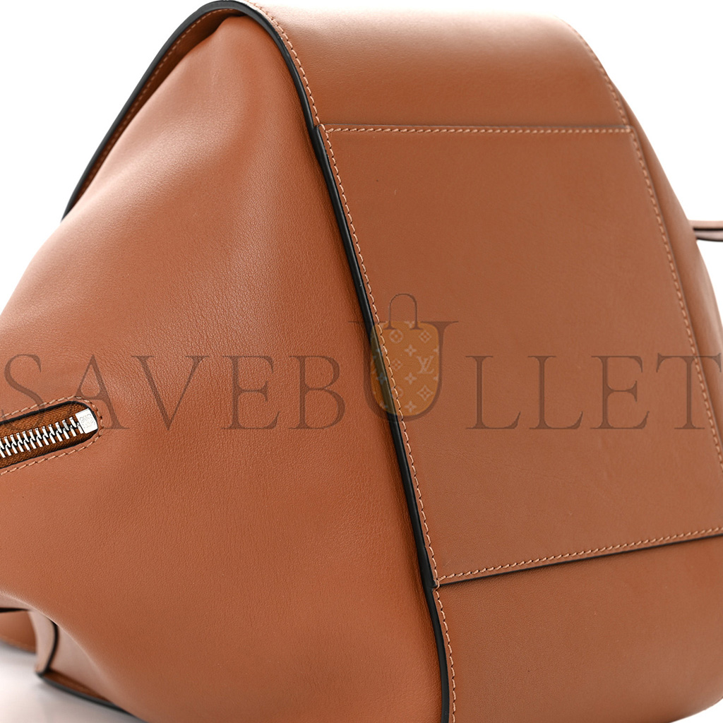 L0ew* calfskin small hammock shoulder bag tan (30*25*13.5cm)