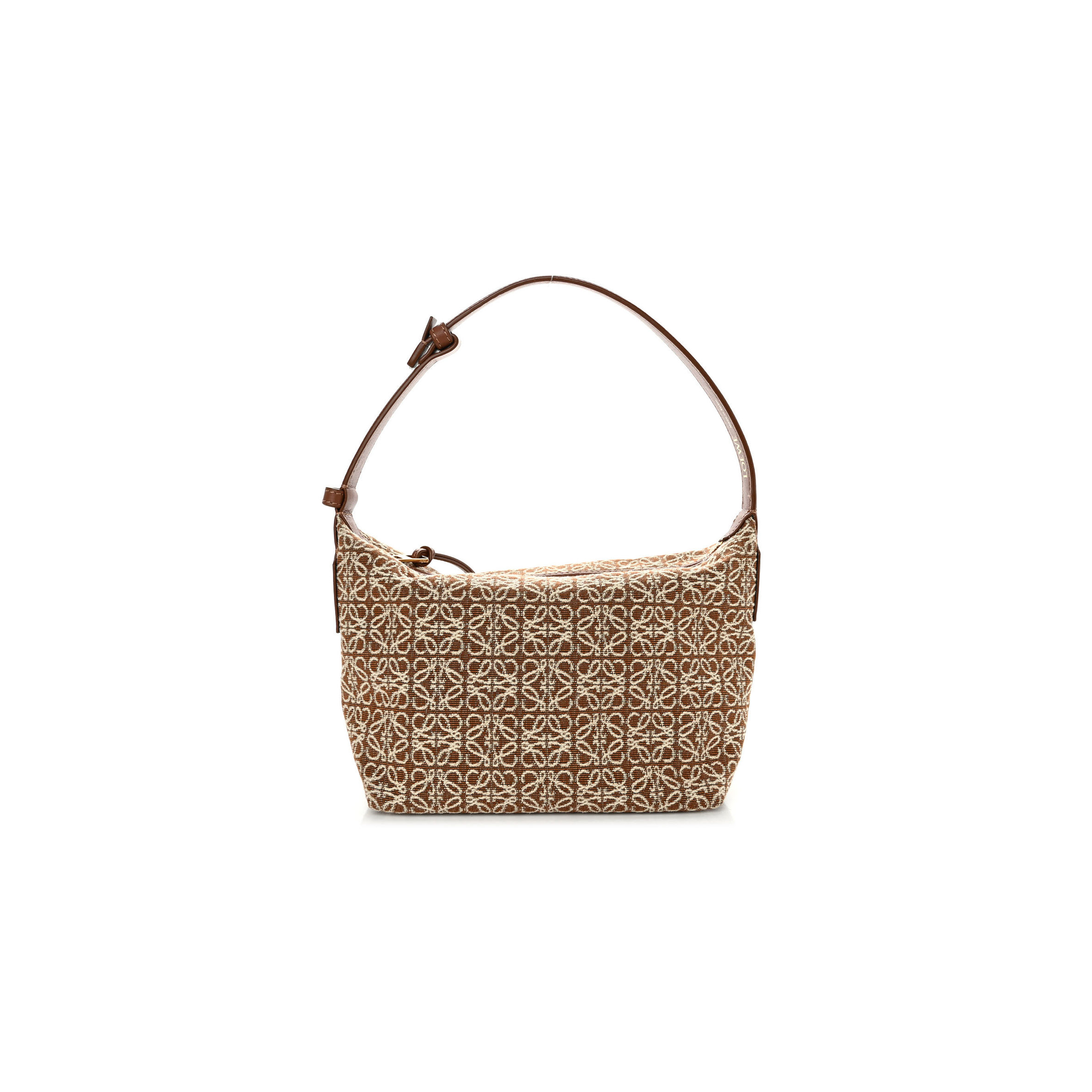 l*ew* jacquard anagram calfskin small cubi bag tan pecan (20*18*13cm)