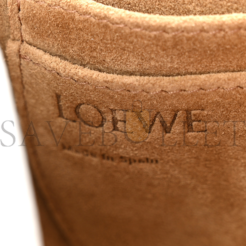 l*ew* soft grained calfskin anagram card holder lemon (20*12*7cm)