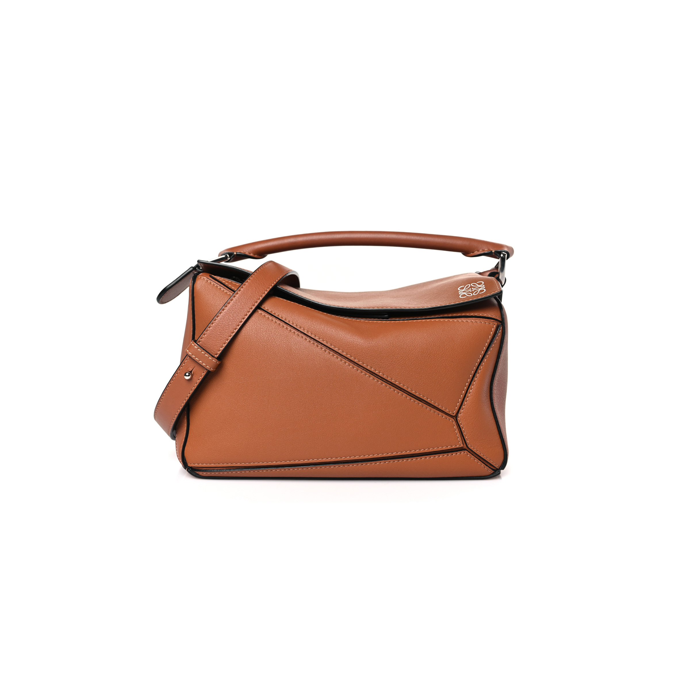l*ew* calfskin small puzzle bag tan (24*16.5*10.5cm)
