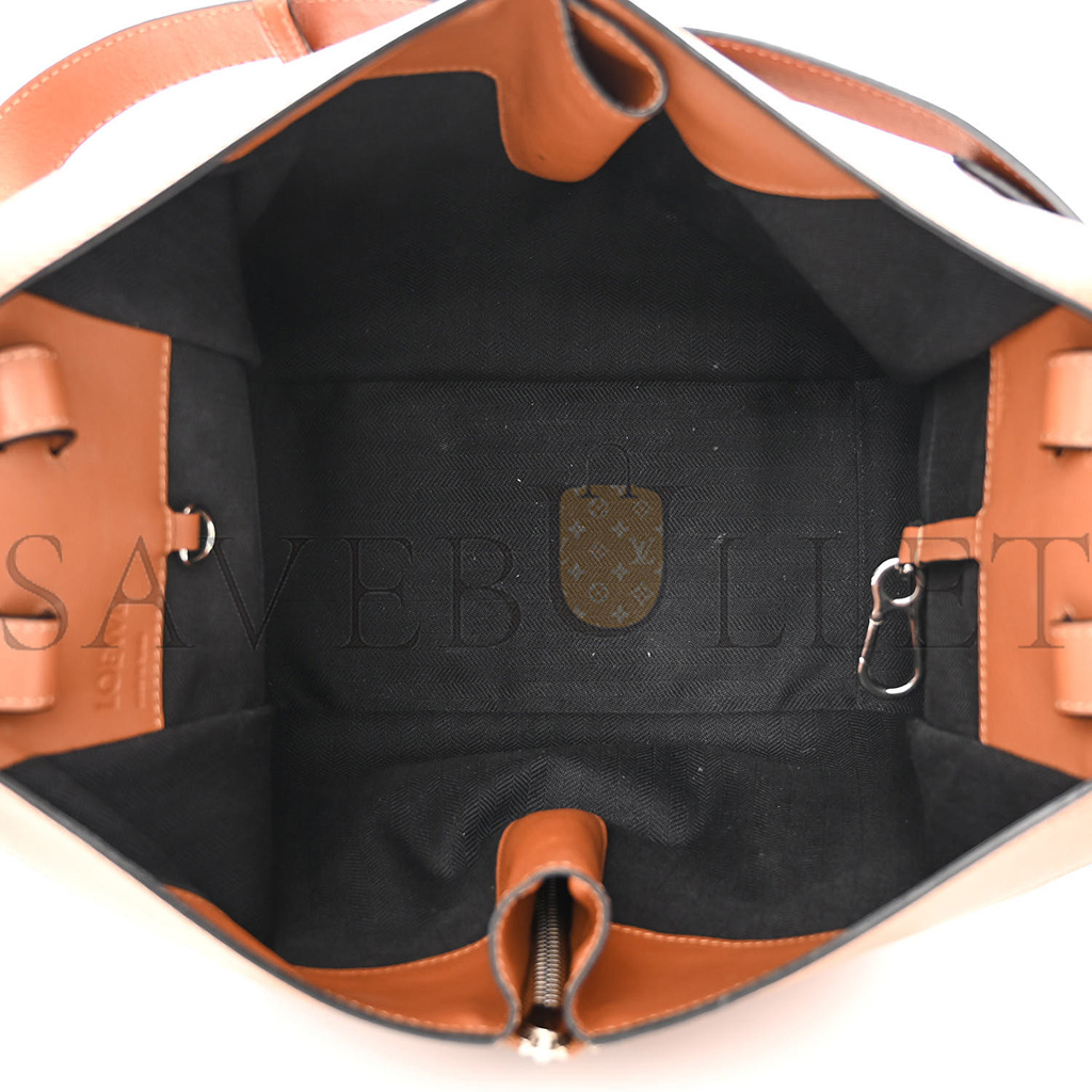 l*ew* calfskin small hammock shoulder bag tan (30*25*13.5cm)