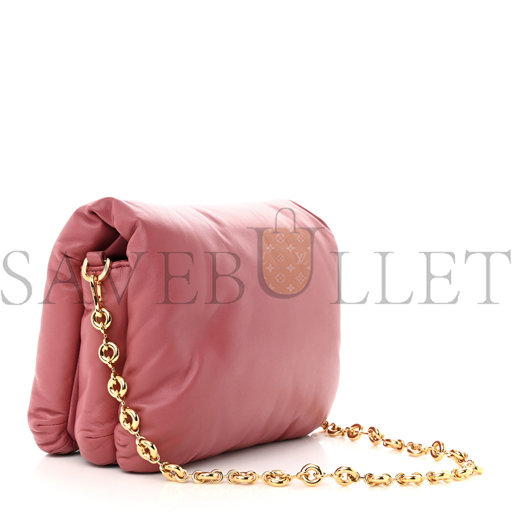 l*ew* lambskin goya puffer bag plumrose (23*18*5cm)