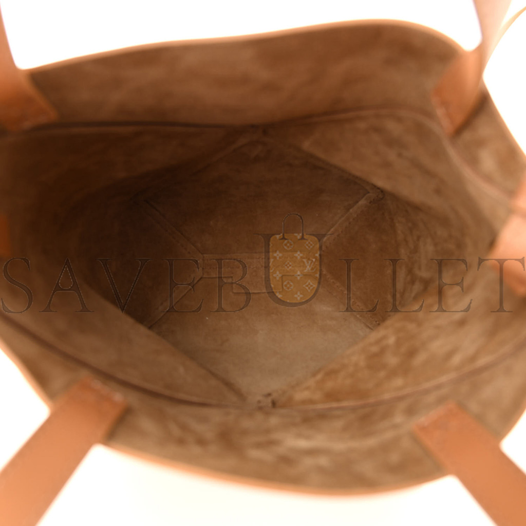 l*ew* shiny calfskin mini puzzle fold tote warm desert (20*16*10cm)