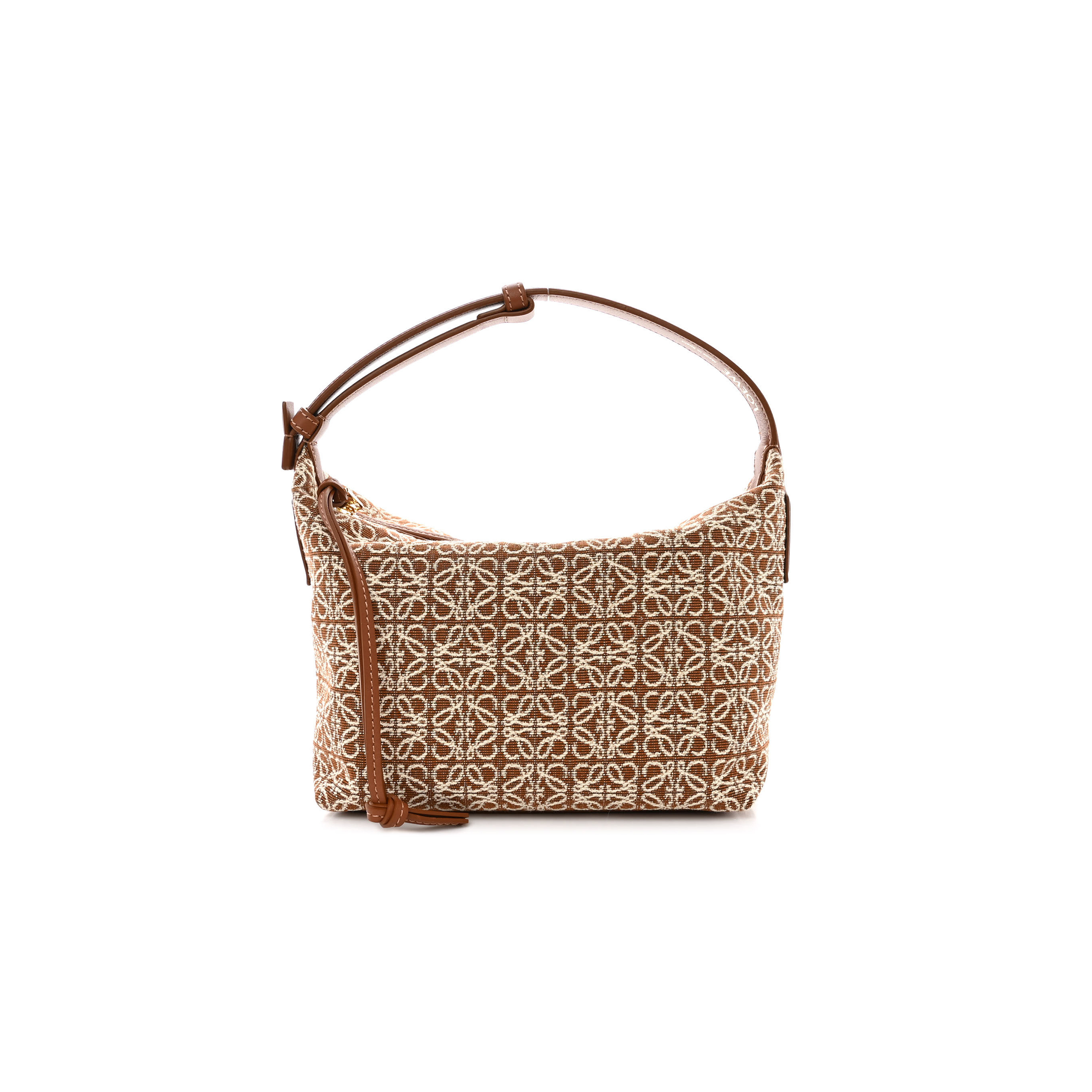 l*ew* jacquard anagram calfskin small cubi bag tan pecan (20*16*12cm)