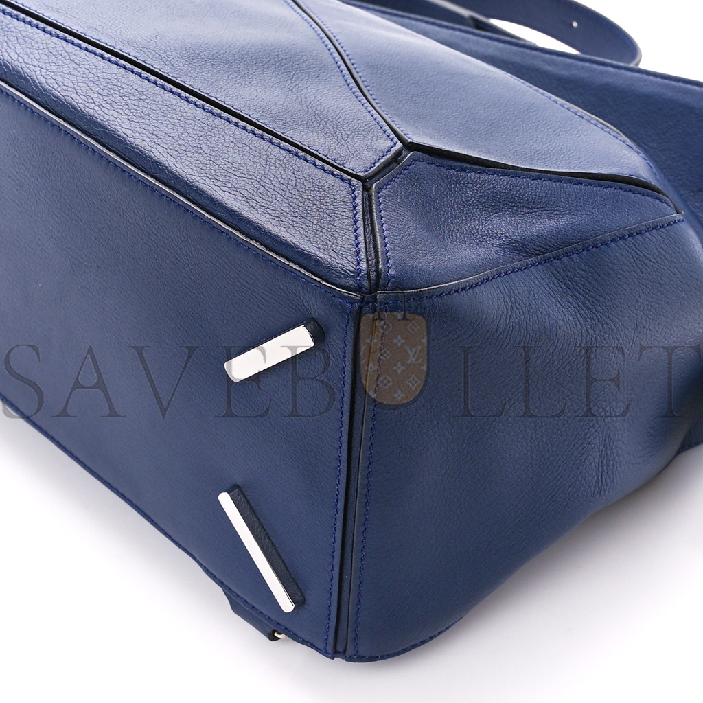 l*ew* calfskin medium puzzle bag marine (29*19.5*14cm)