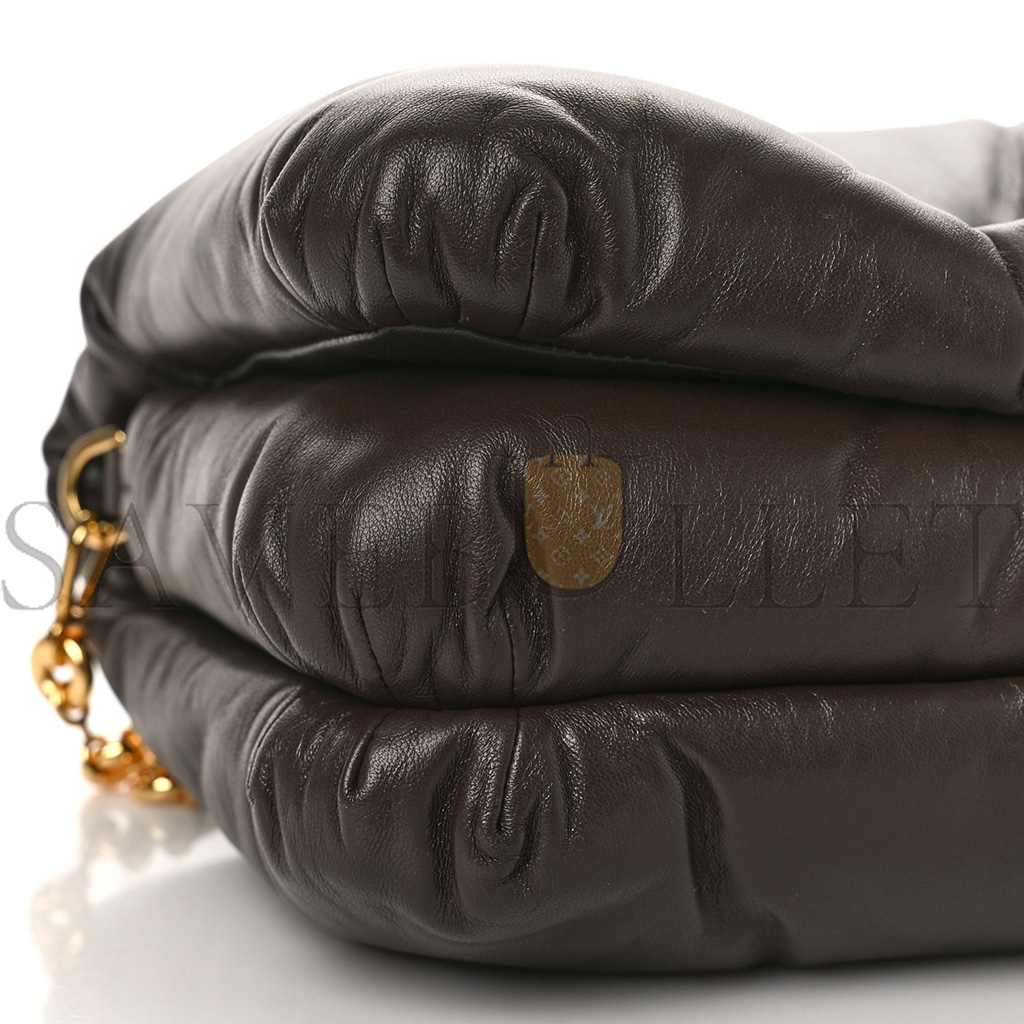 l*ew* lambskin goya puffer bag dark chocolate (23*17*8cm)