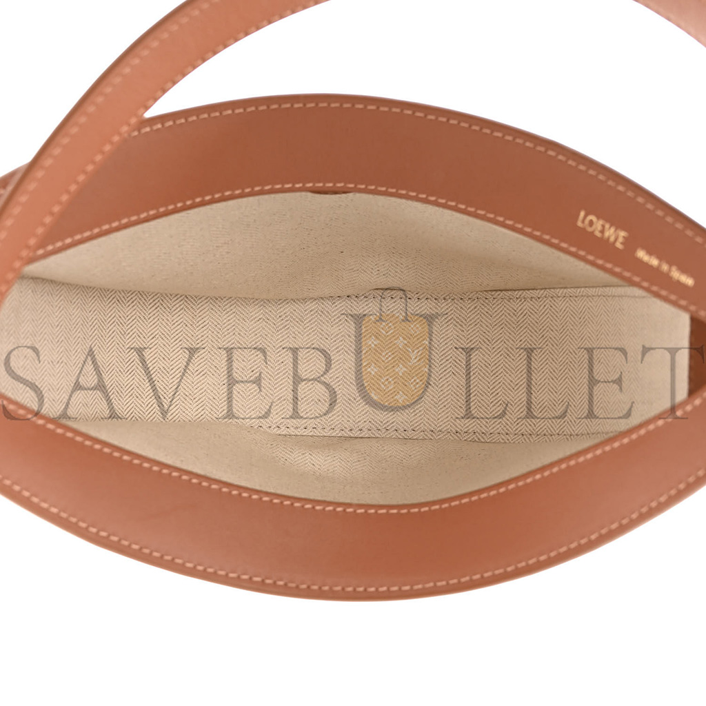 l*ew* jacquard anagram calfskin small luna bag tan pecan (23*18*6cm)