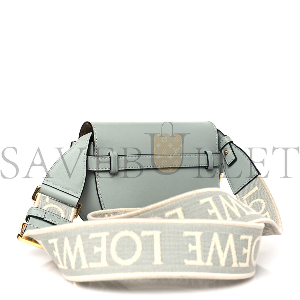 l*ew* calfskin mini gate dual bag ash grey (24*18*11cm)