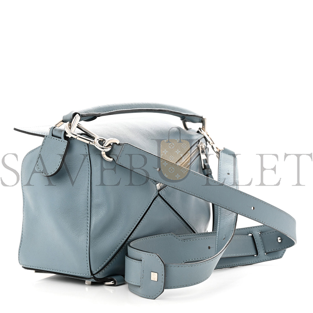 l*ew* calfskin small puzzle bag stone blue (24*16.5*10.5cm)