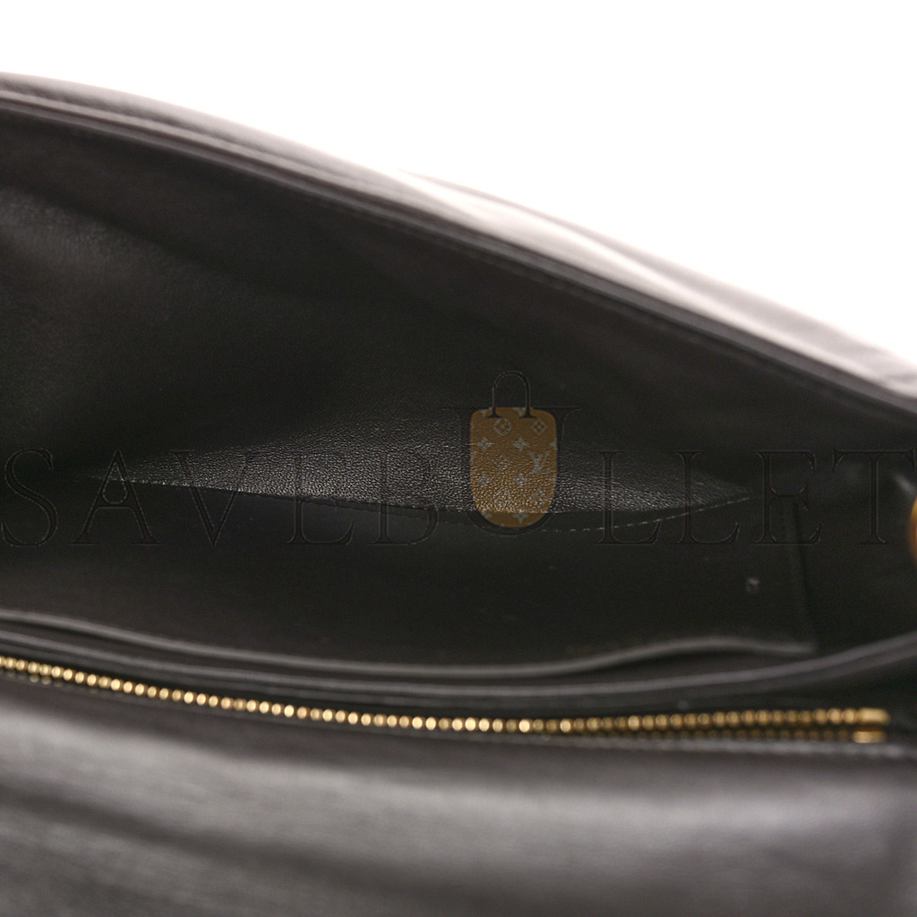 l*ew* lambskin goya puffer bag dark chocolate (23*17*8cm)