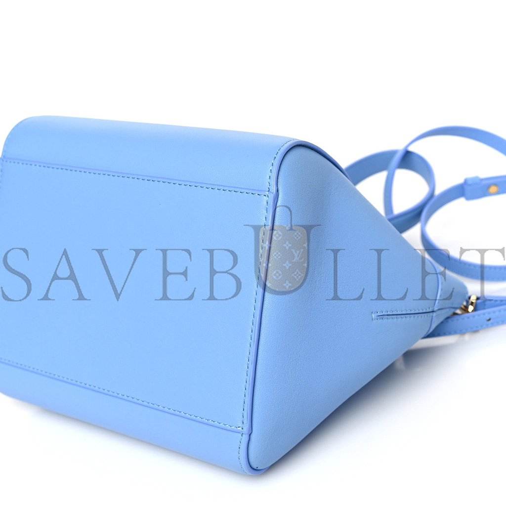 l*ew* calfskin small hammock nugget shoulder bag celestine blue (23*20*18cm)