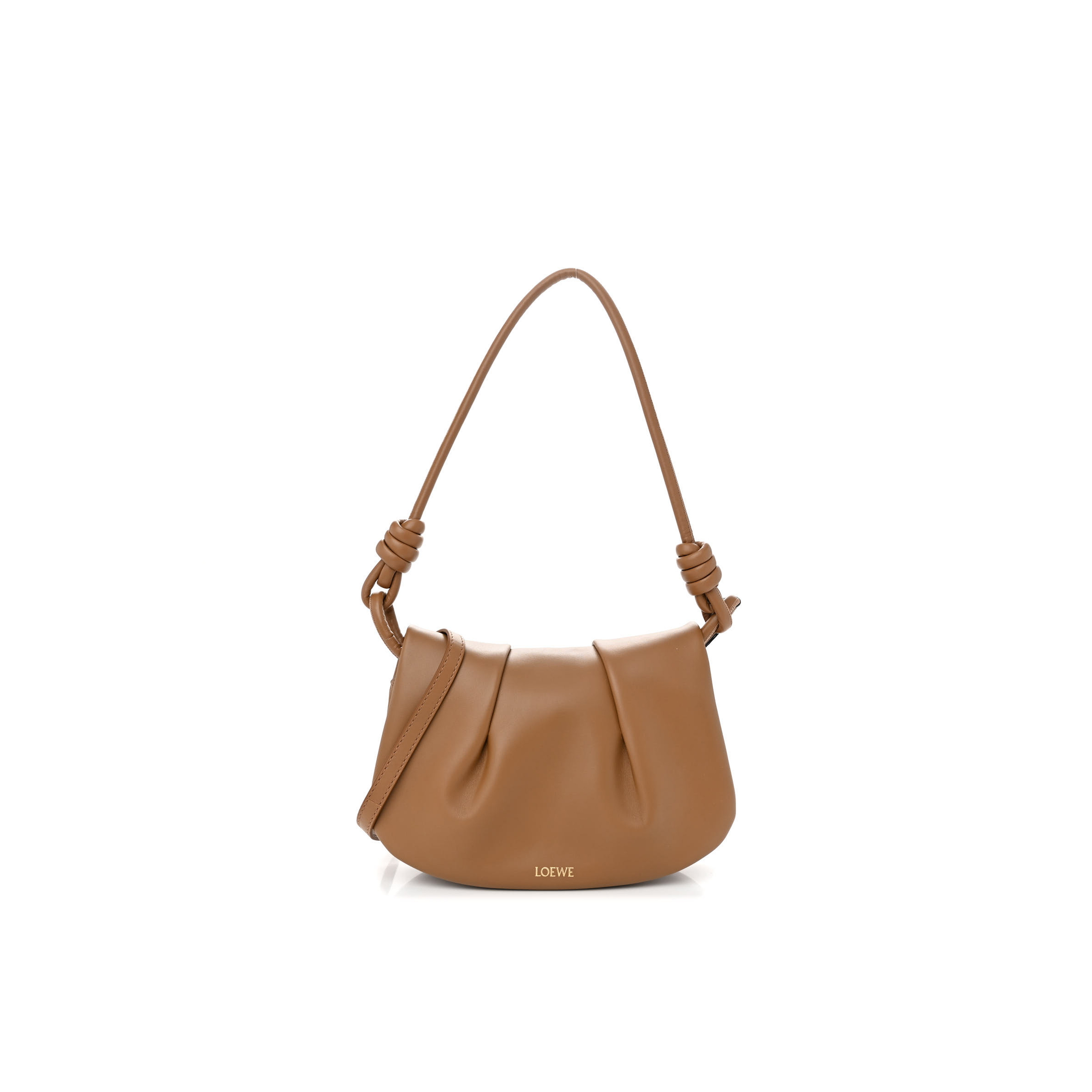 l*ew* shiny nappa calfskin paseo satchel black (27*18*6cm)