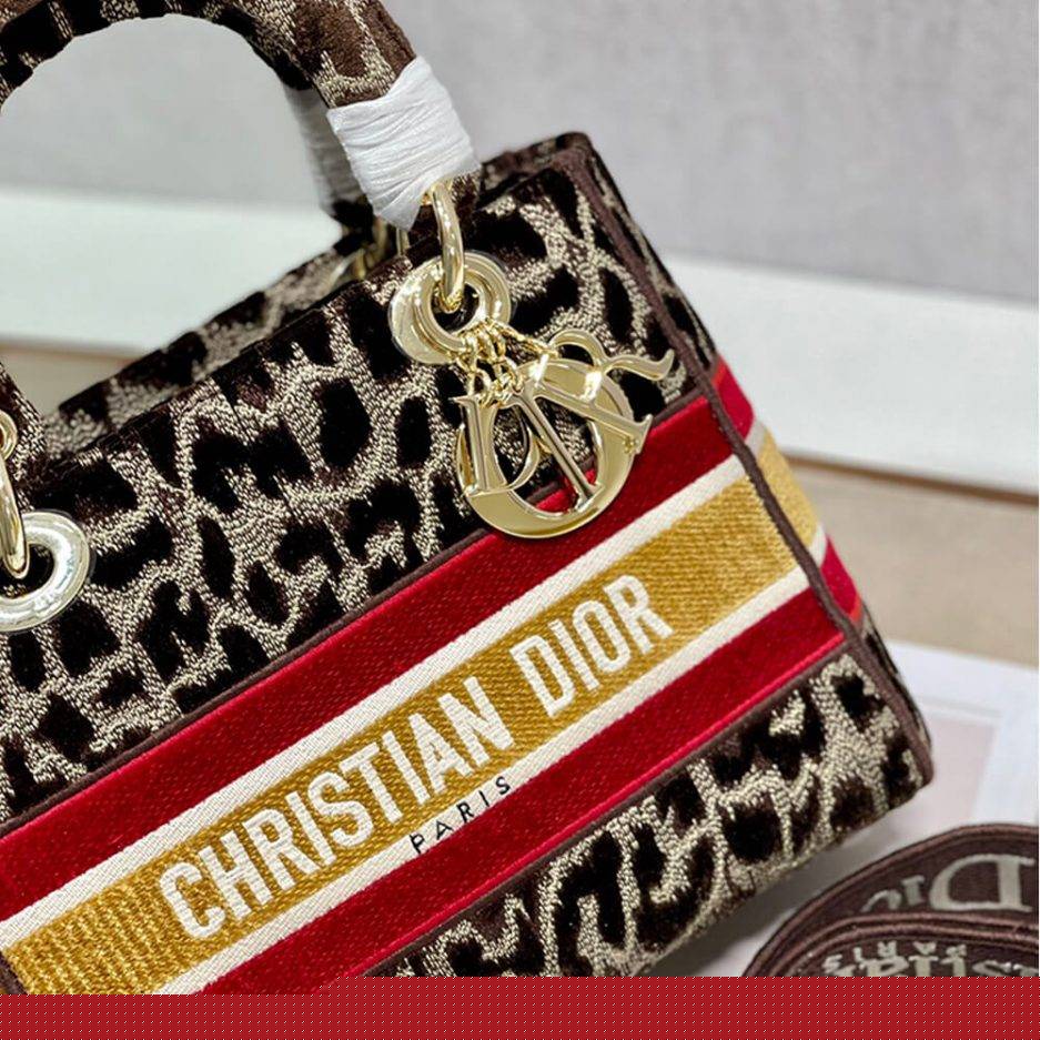 D*or medium lady d-lite bag m0565otgt_m918 (24cm*20cm*11cm)