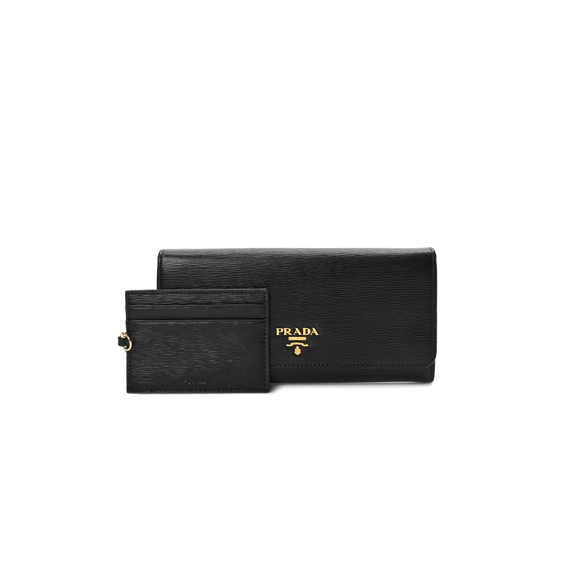 Pra*a vitello move continental flap wallet black (21*11*2cm)