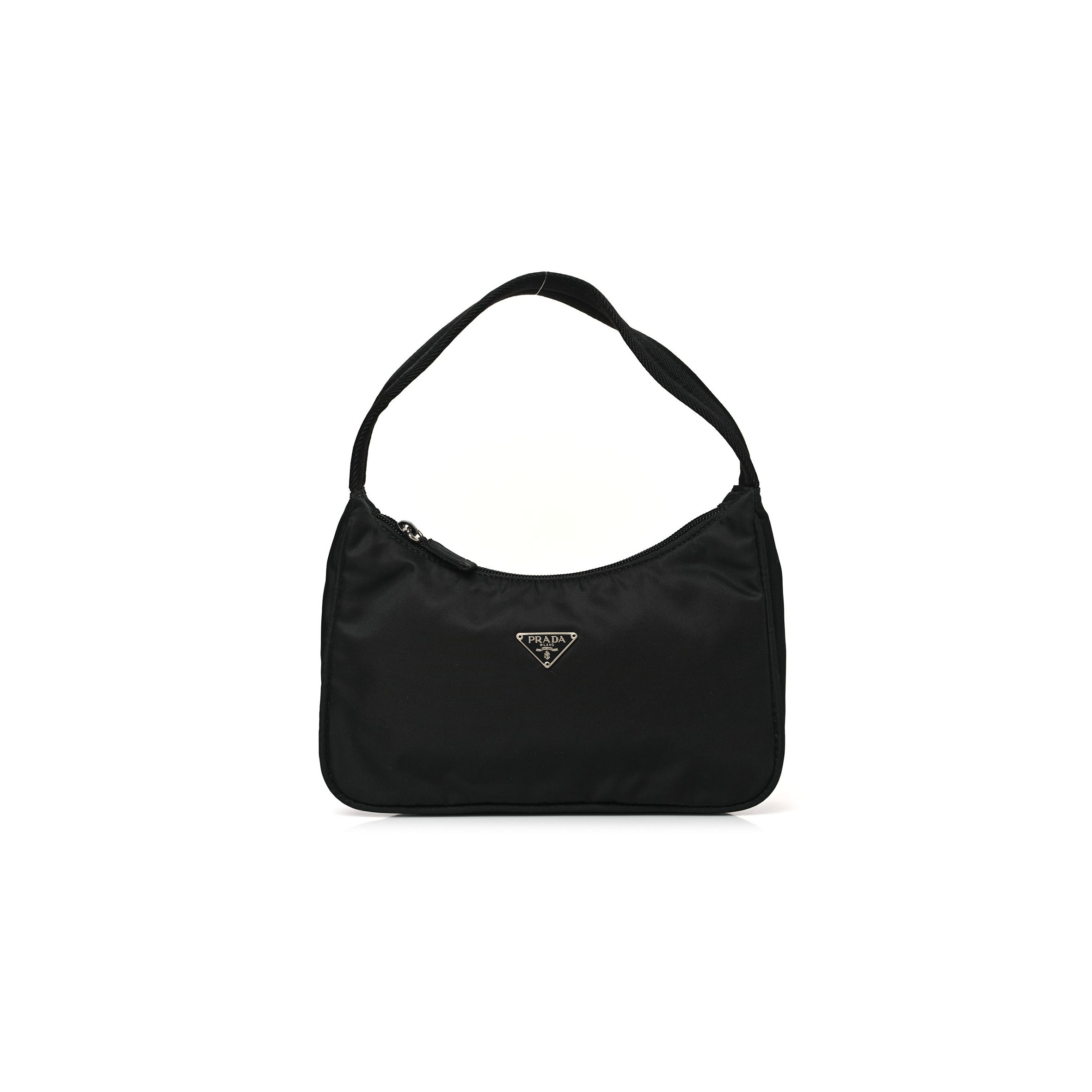 Pra*a tessuto nylon sport mini shoulder bag black (22*17*6cm)