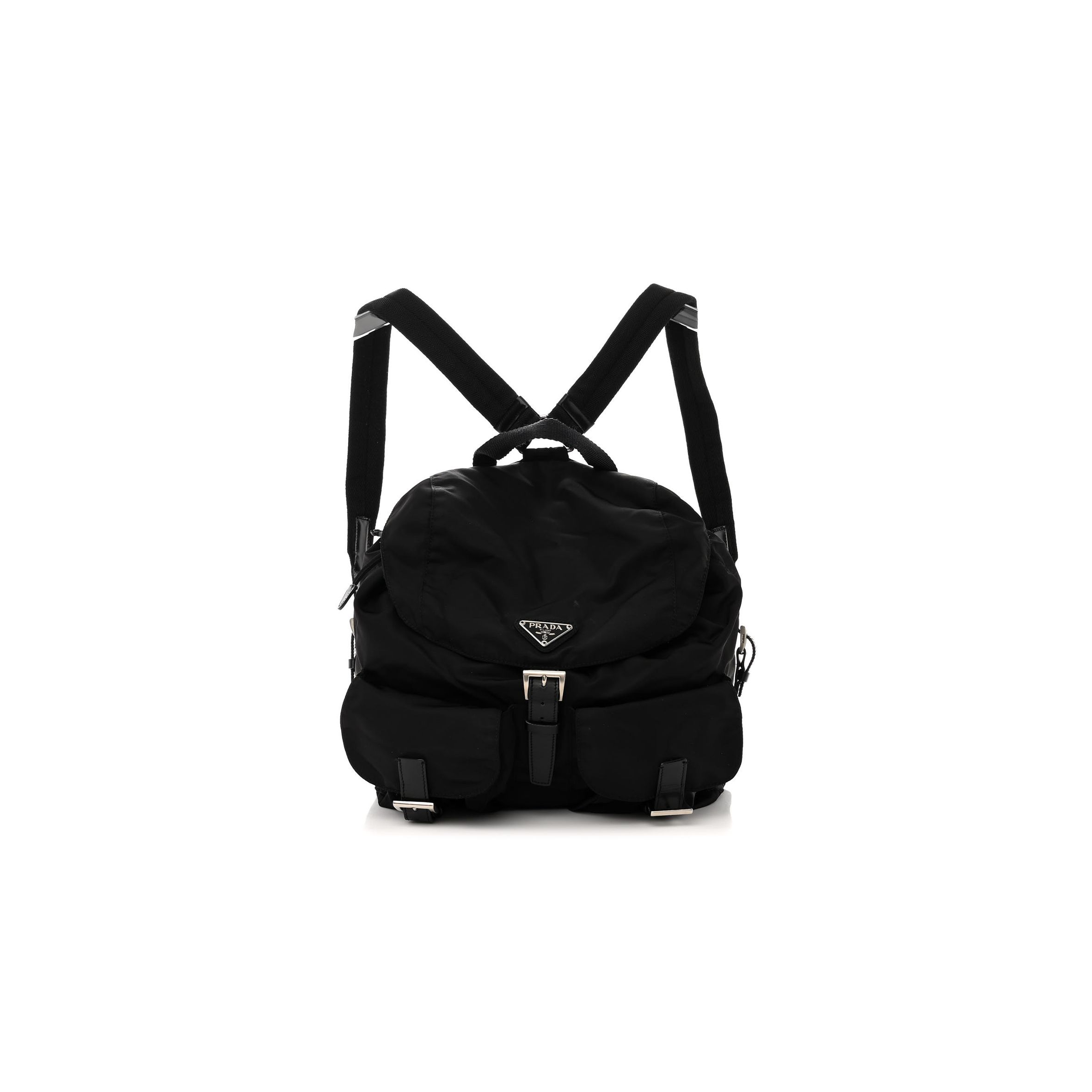 Pra*a tessuto nylon vela small backpack black (29*28*15cm)