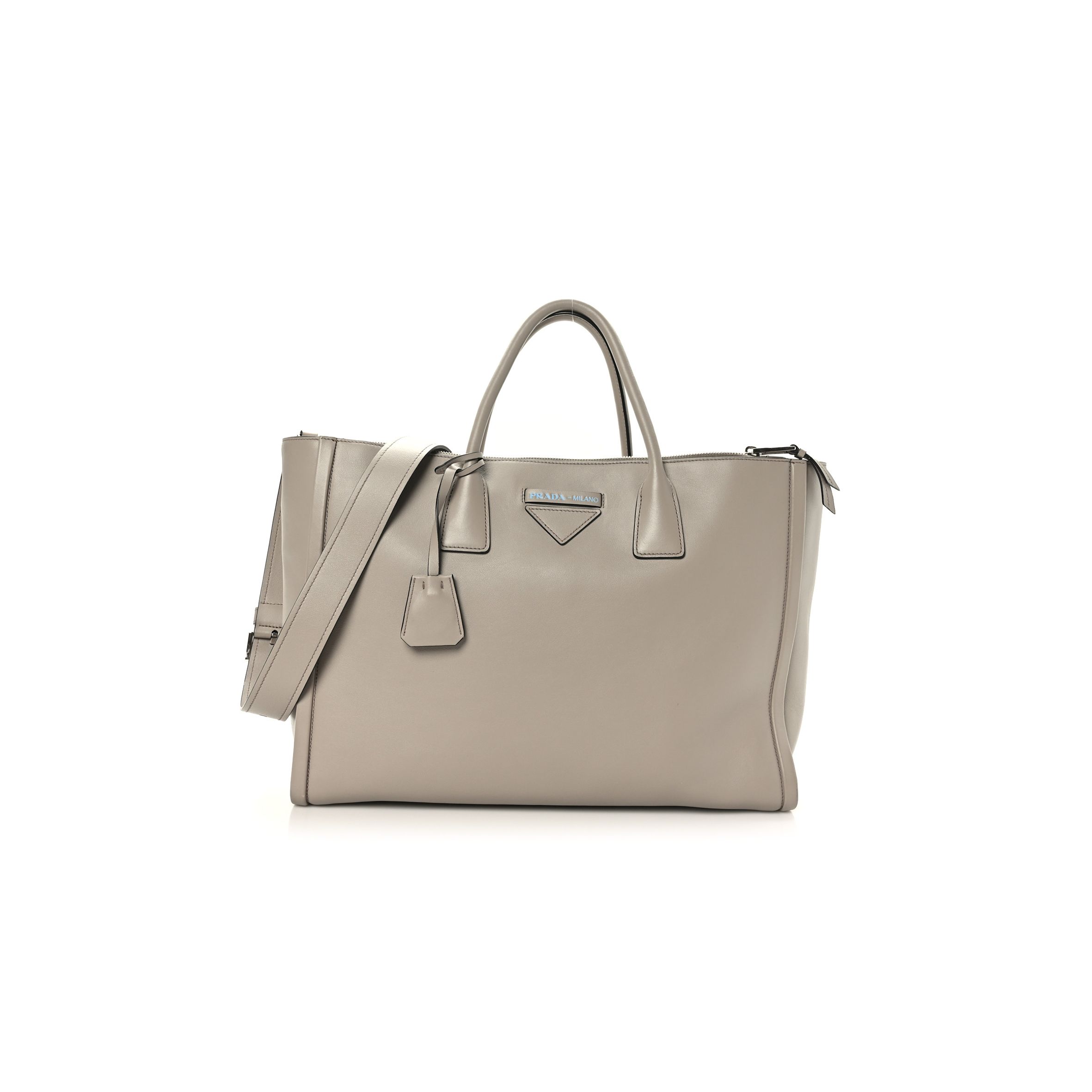 Pra*a soft calfskin large concept tote pomice (30*25*21cm)