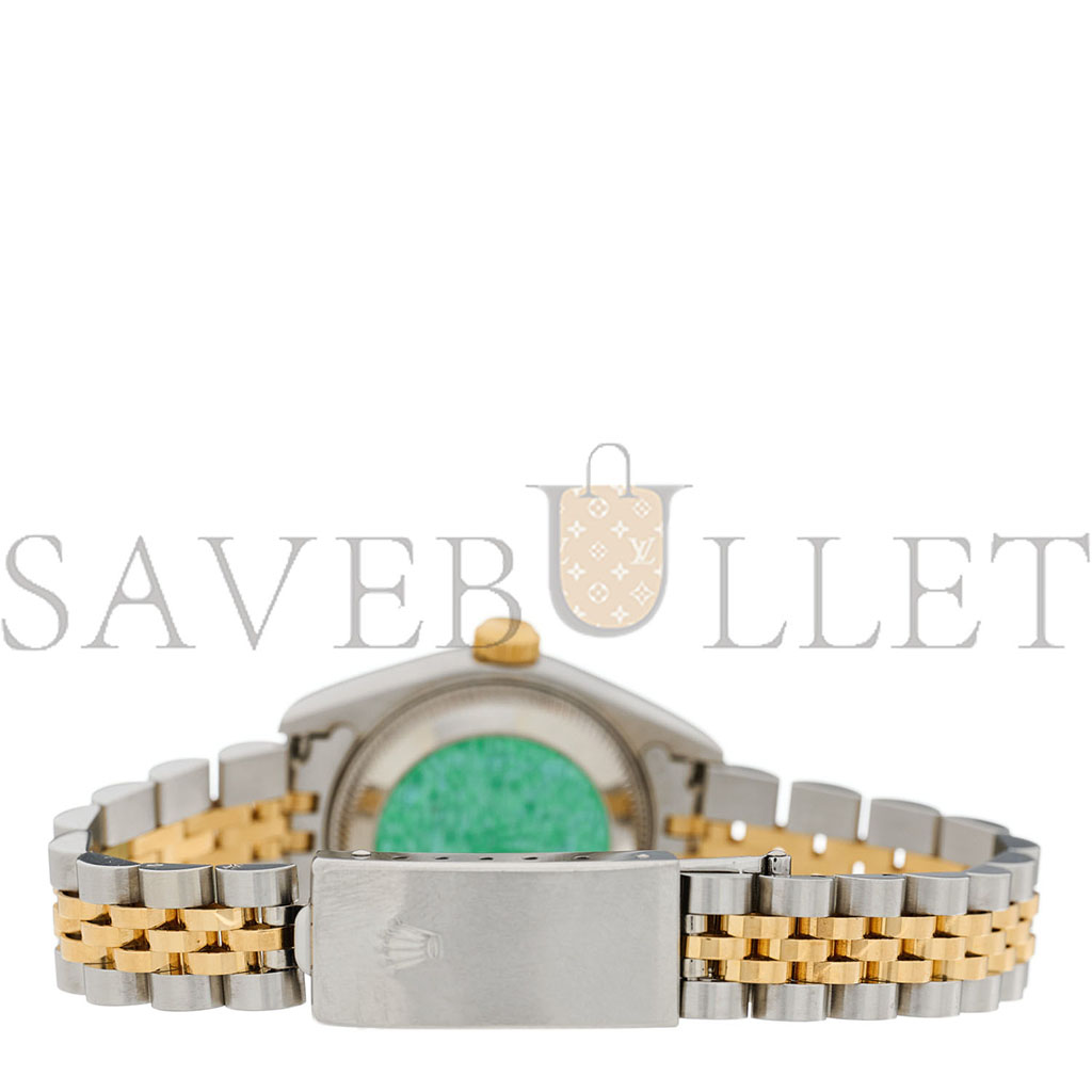 R*l*x stainless steel 18k yellow gold 26mm oyster perpetual datejust watch champagne 79173