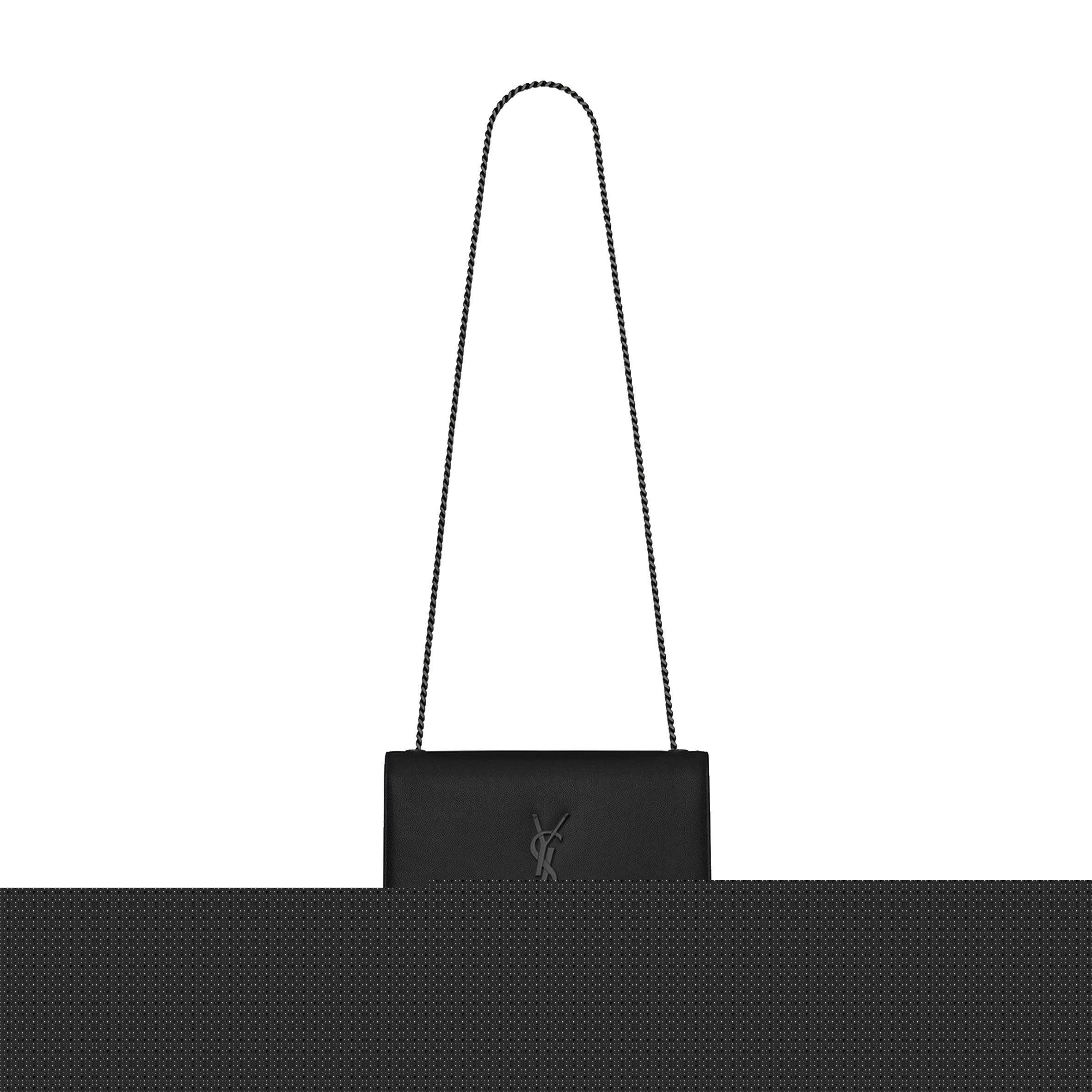 Y*L kate medium chain bag in grain de poudre embossed leather 364021bow0u1000 (24*14.5*5.5cm)