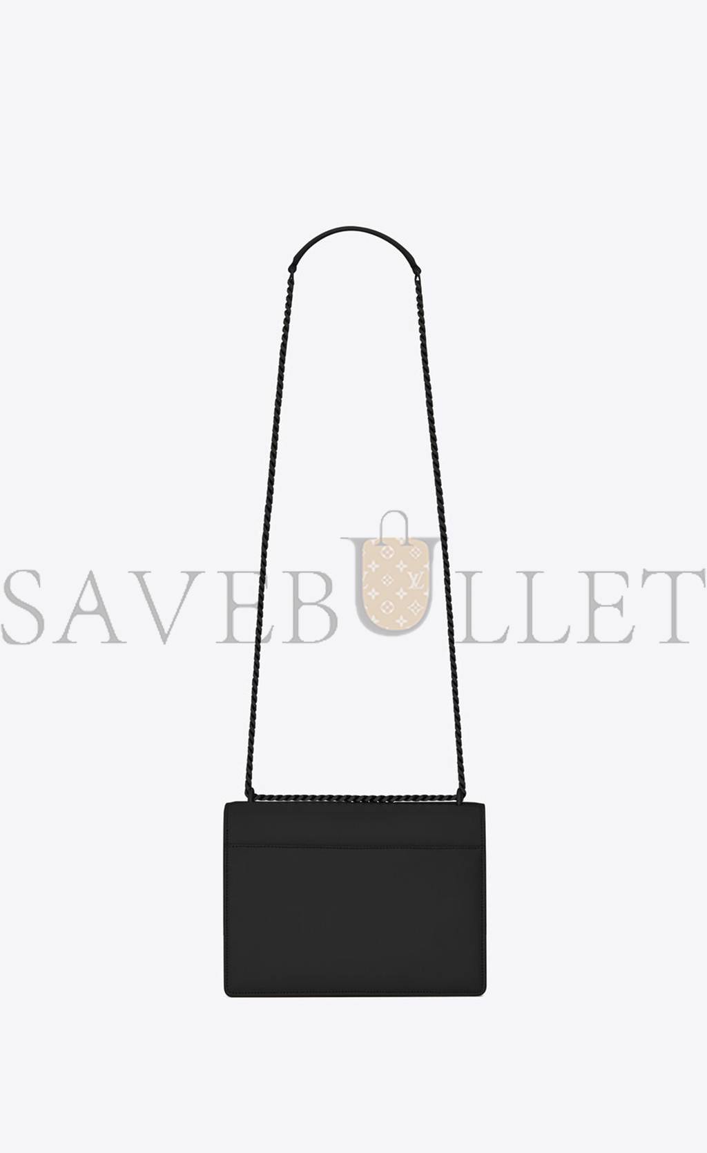 Y*L sunset medium chain bag in smooth leather 442906d420u1000 (22*16*6.5cm)