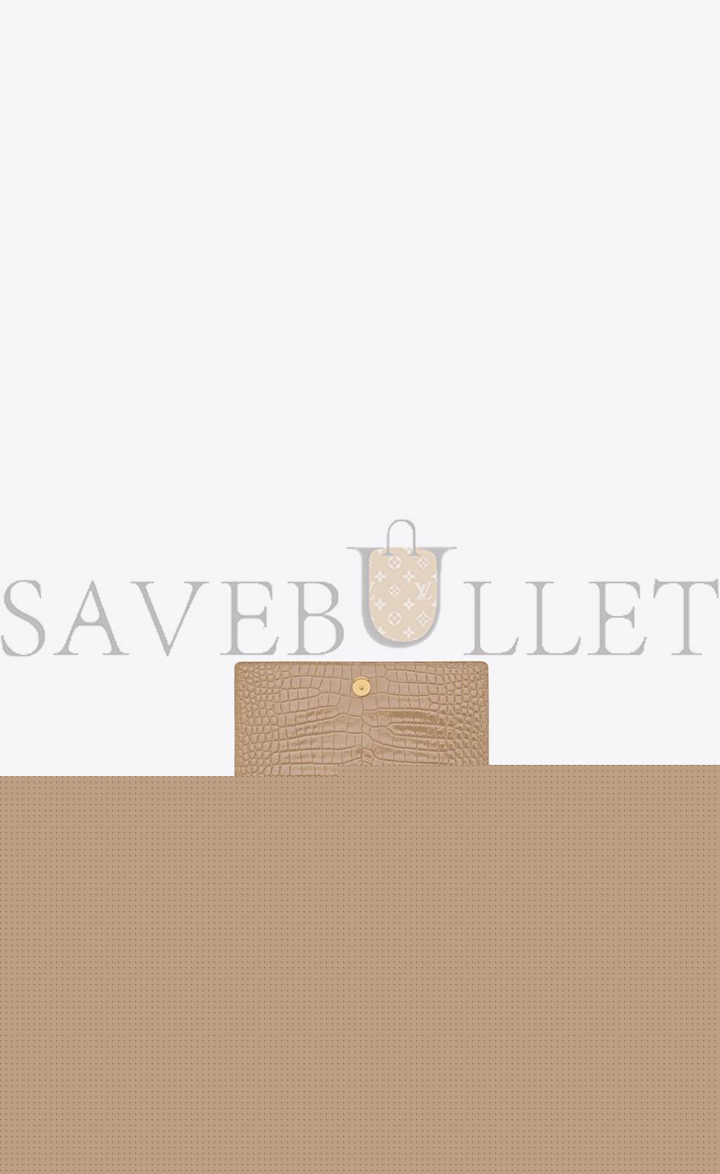 Y*L sunset medium chain bag in crocodile-embossed shiny leather 442906dnd0j2721 (22*16*6.5cm)