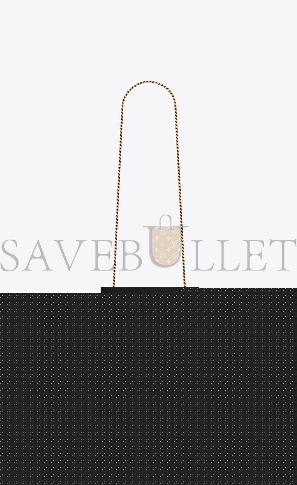 Y*L kate small chain bag with tassel in grain de poudre embossed leather 474366bow0j1000 (20*12.5*5cm)
