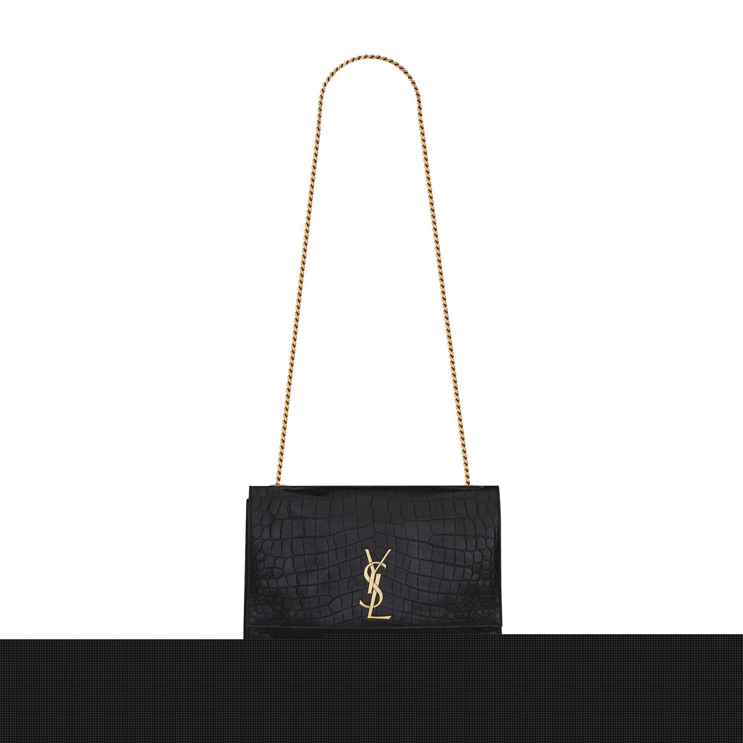 Y*L kate medium reversible chain bag in suede and crocodile-embossed leather 55380424o1w1062 (28.5*20*6cm)