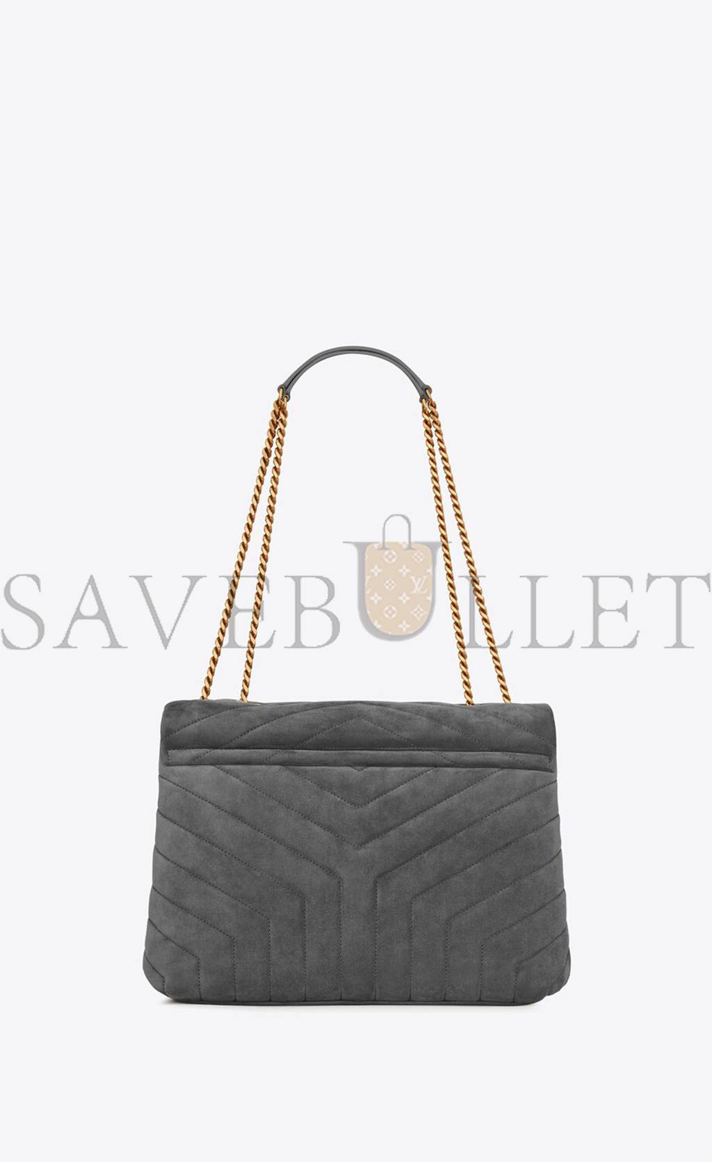 Y*L loulou medium chain bag in "y"-quilted suede 5749461u8671112 (32*22*12cm)