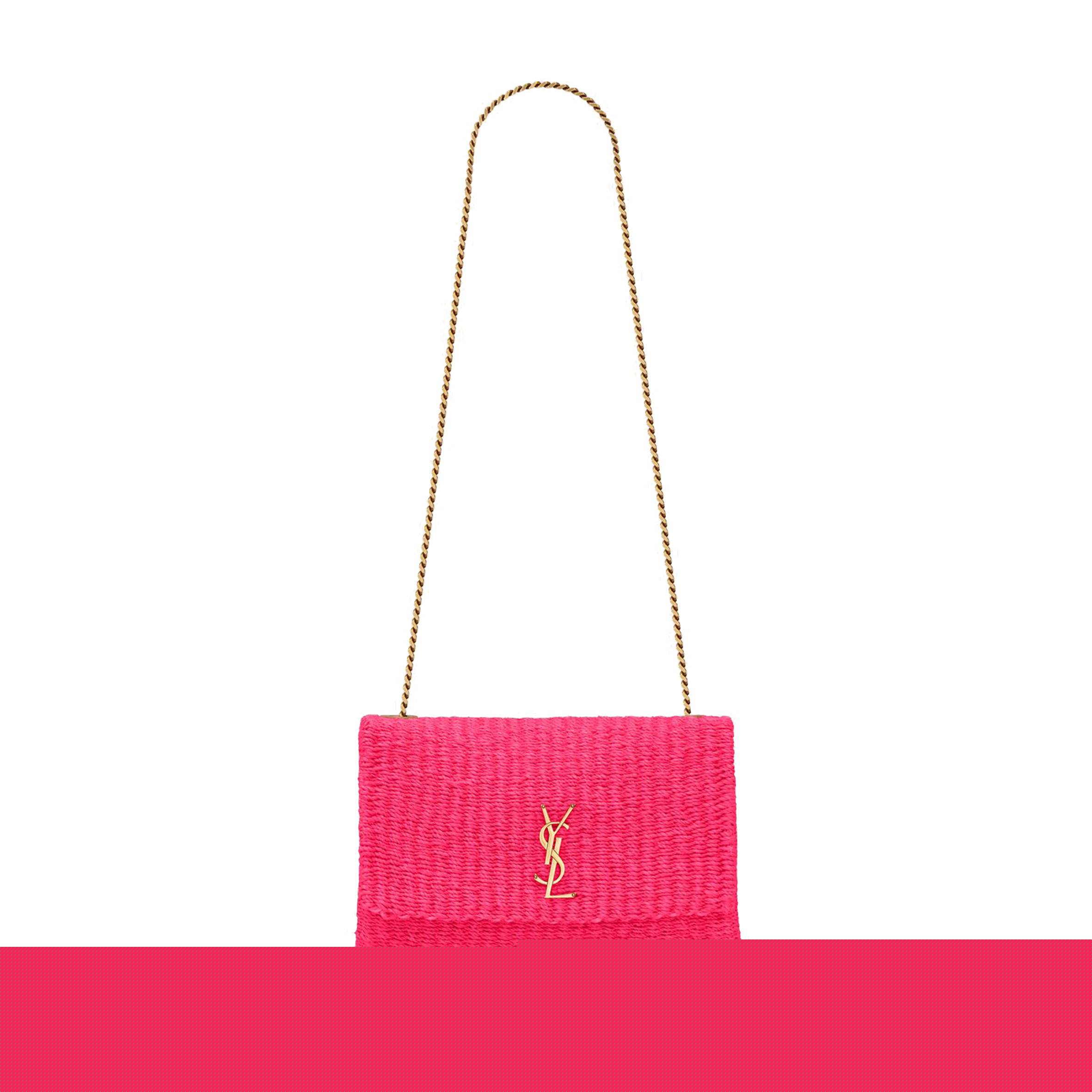 y*l kate medium S*pple chain bag in raffia 580065fabk35688 (28.5*20*6cm)