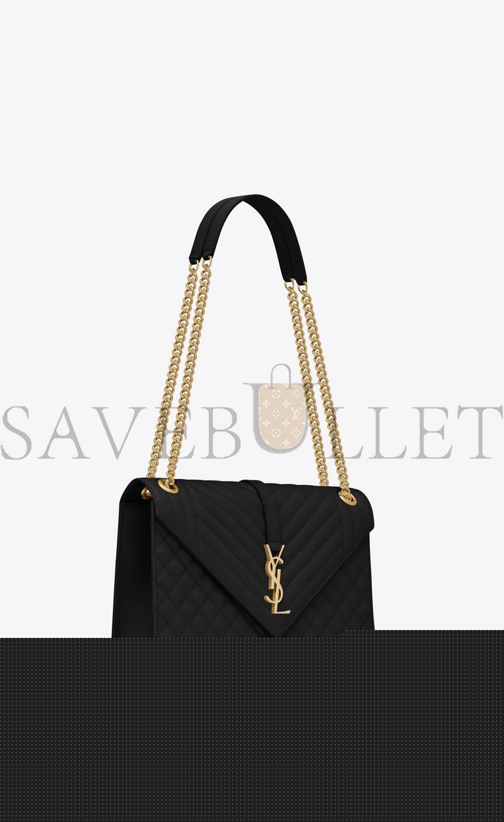 Y*L envelope large bag in mix matelass&eacute; grain de poudre embossed leather 600166bow911000 (31*22*7.5cm)