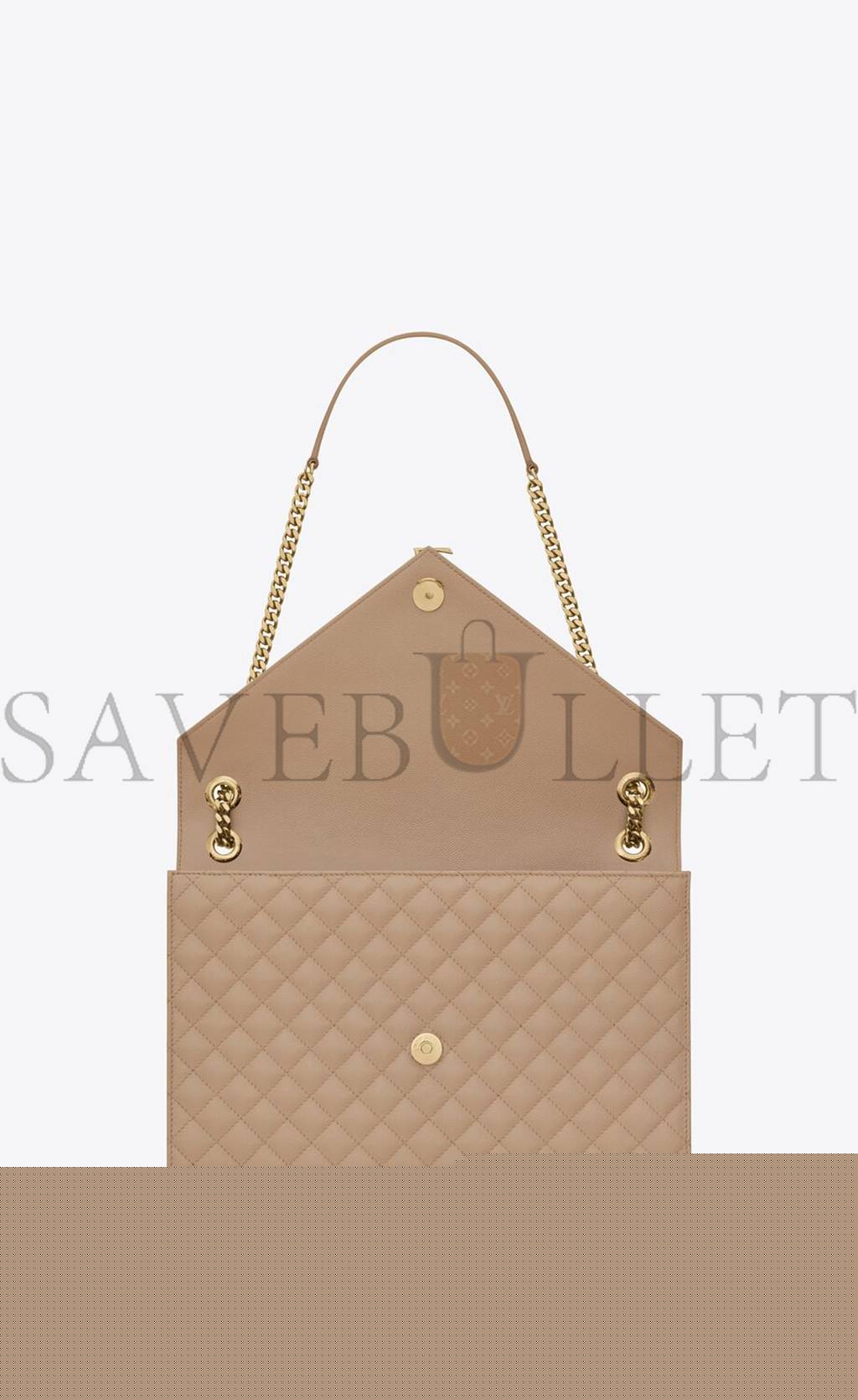 Y*L envelope large bag in mix matelass&eacute; grain de poudre embossed leather 600166bow912721 (31*22*7.5cm)