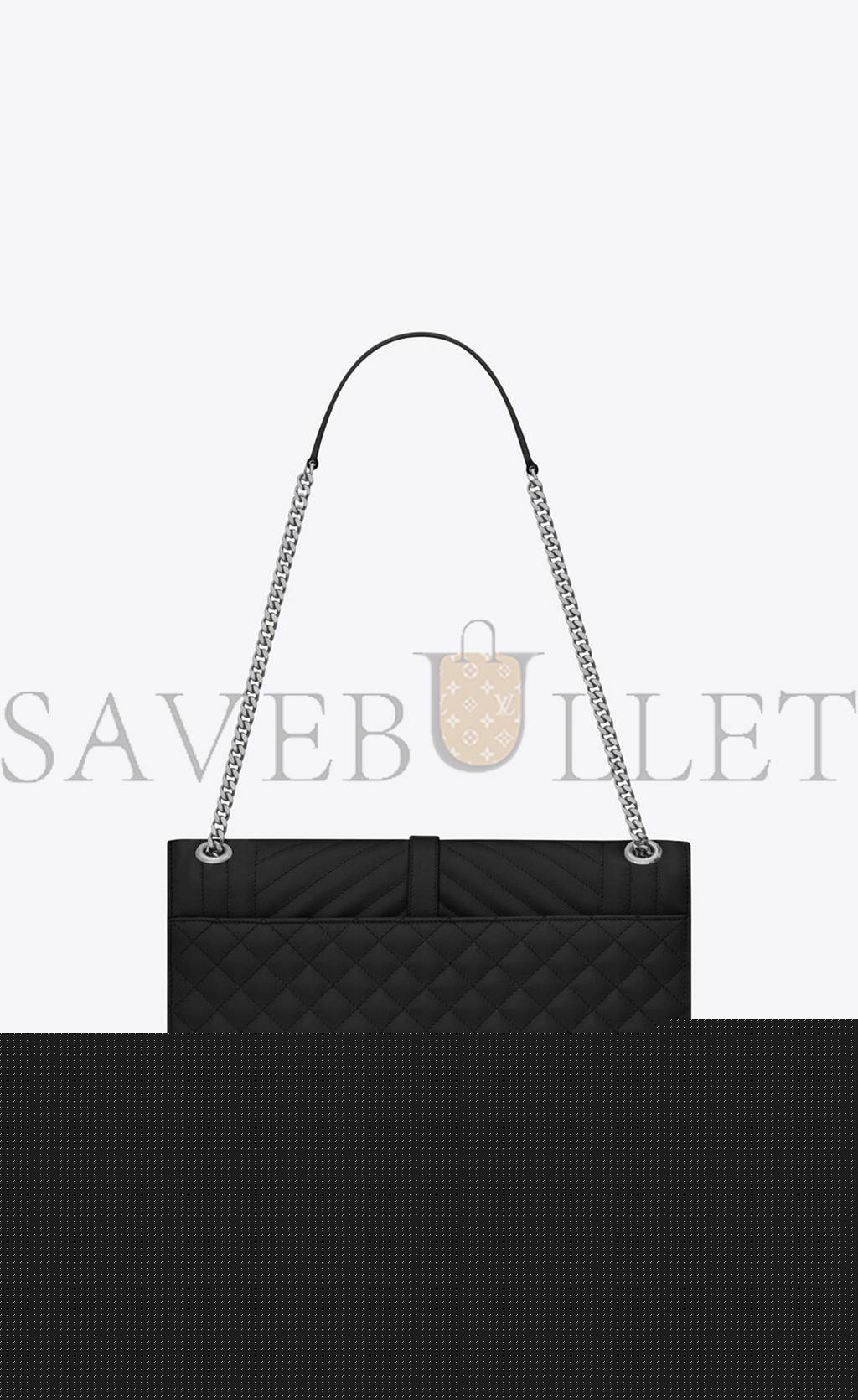 Y*L envelope large bag in mix matelass&eacute; grain de poudre embossed leather 600166bow921000 (31*22*7.5cm)