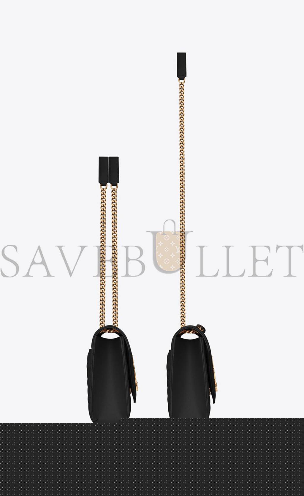 Y*L envelope medium chain bag in mix matelass&eacute; grain de poudre embossed leather 600185bow911000 (24*17.5*6cm)