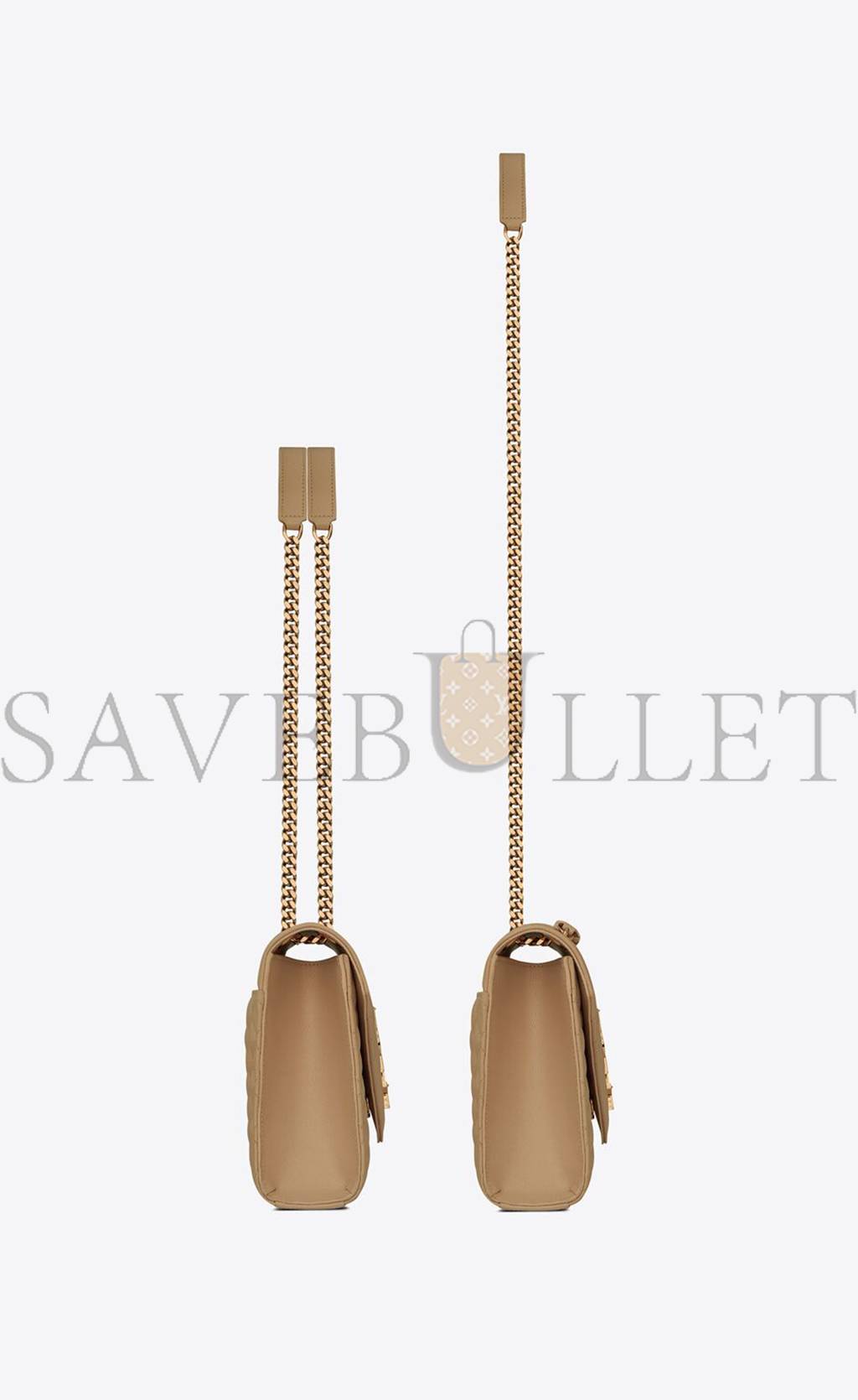 Y*L envelope medium chain bag in mix matelass&eacute; grain de poudre embossed leather 600185bow912346 (24*17.5*6cm)