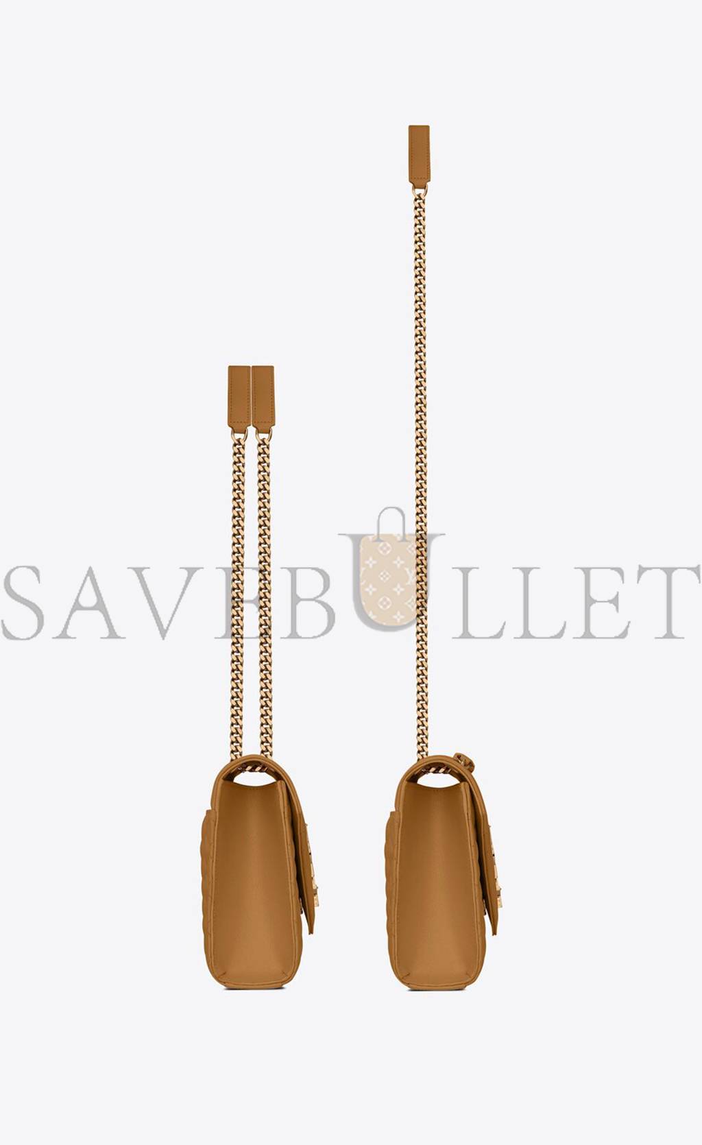 Y*L envelope medium chain bag in mix matelass&eacute; grain de poudre embossed leather 600185bow912516 (24*17.5*6cm)