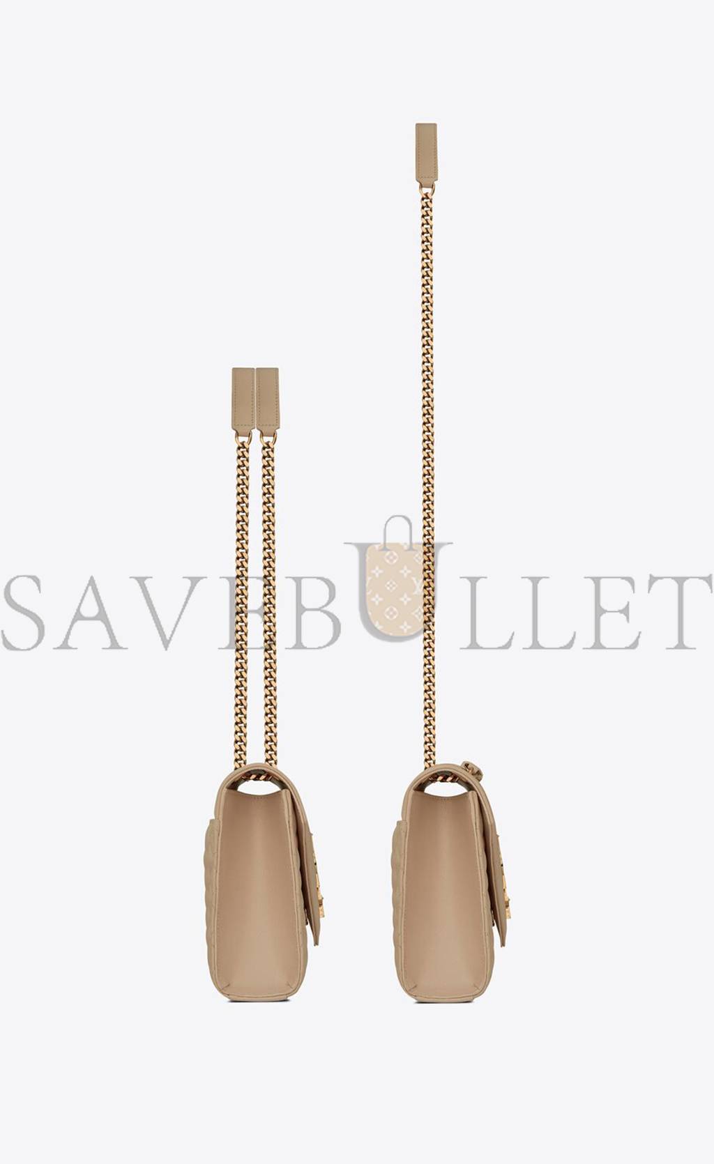 Y*L envelope medium chain bag in mix matelass&eacute; grain de poudre embossed leather 600185bow912721 (24*17.5*6cm)