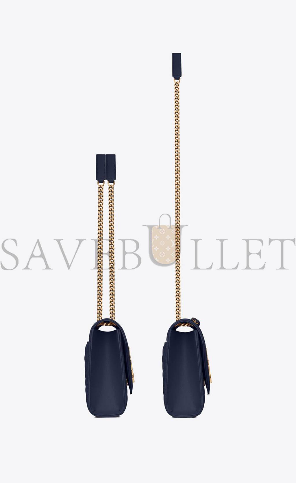 Y*L envelope medium chain bag in mix matelass&eacute; grain de poudre embossed leather 600185bow914147 (24*17.5*6cm)