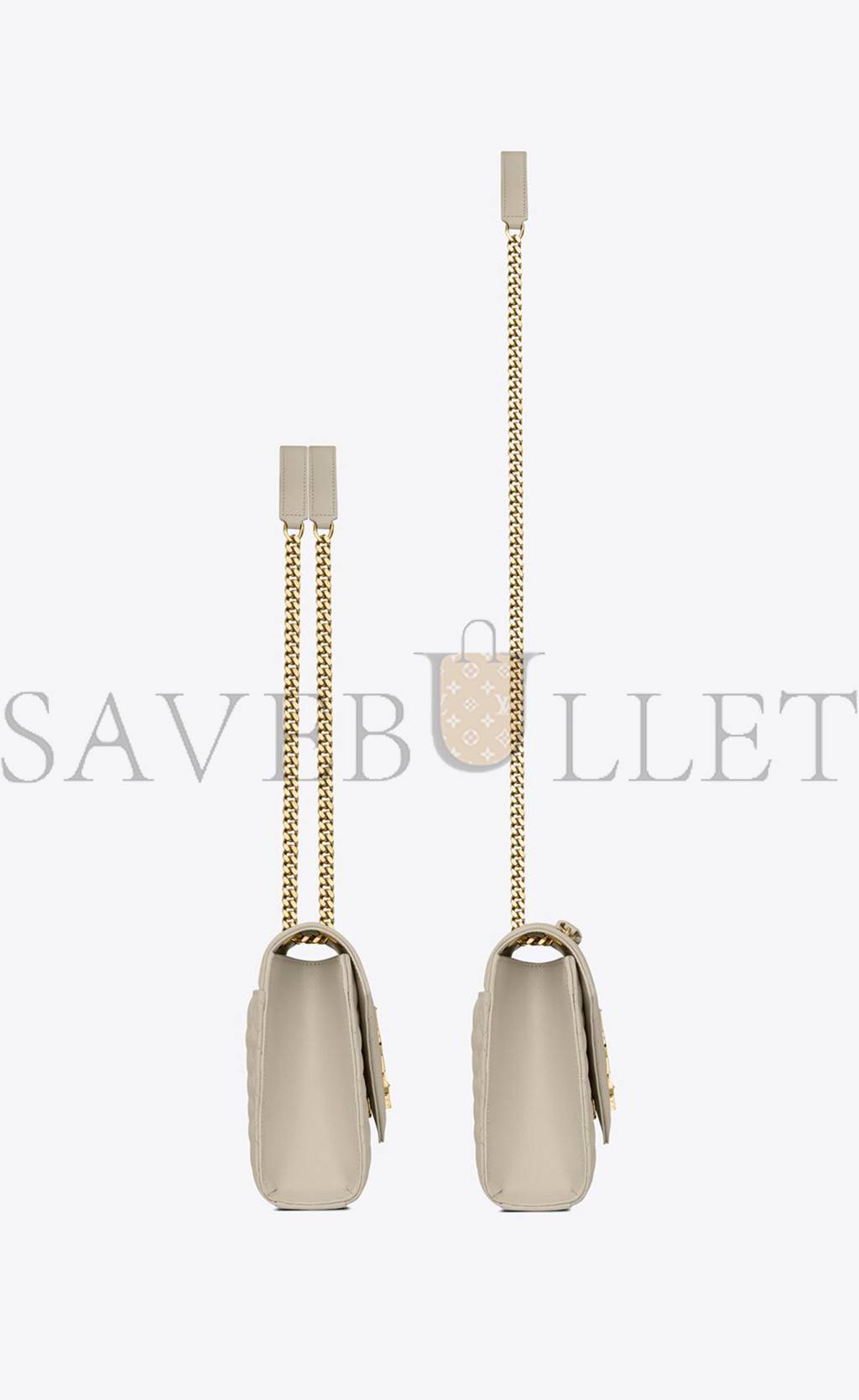 Y*L envelope medium chain bag in mix matelass&eacute; grain de poudre embossed leather 600185bow919207 (24*17.5*6cm)