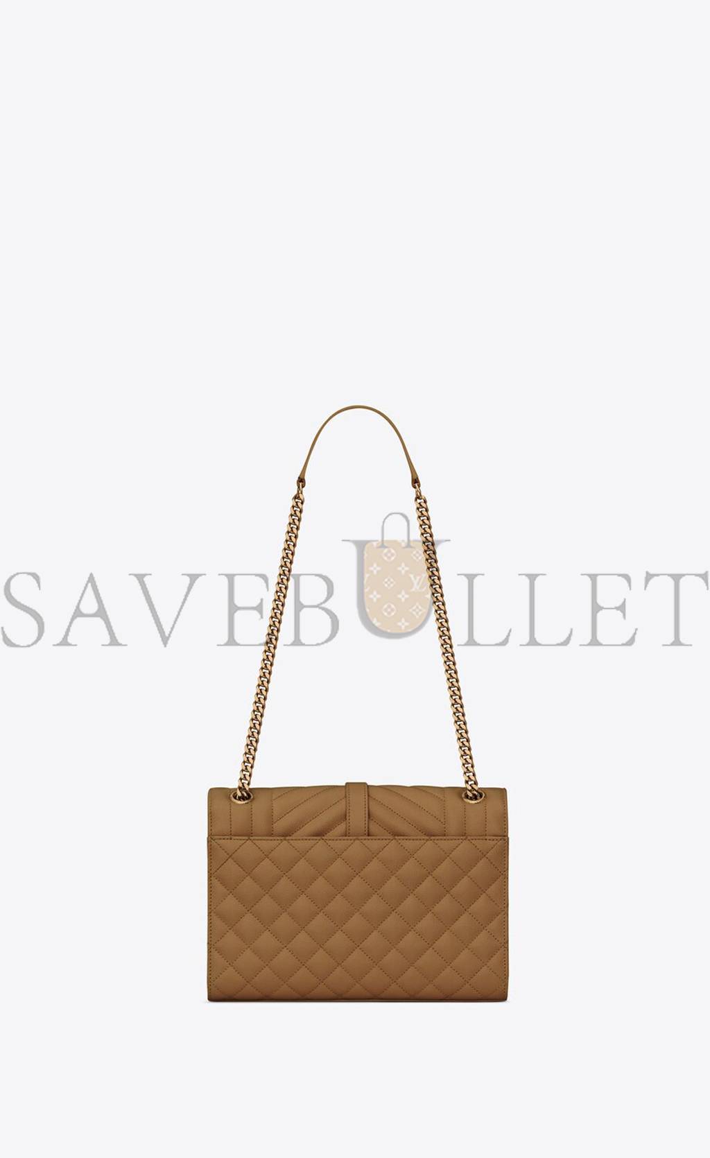 Y*L envelope medium chain bag in mix matelass&eacute; grain de poudre embossed leather 600185bow973334 (24*17.5*6cm)