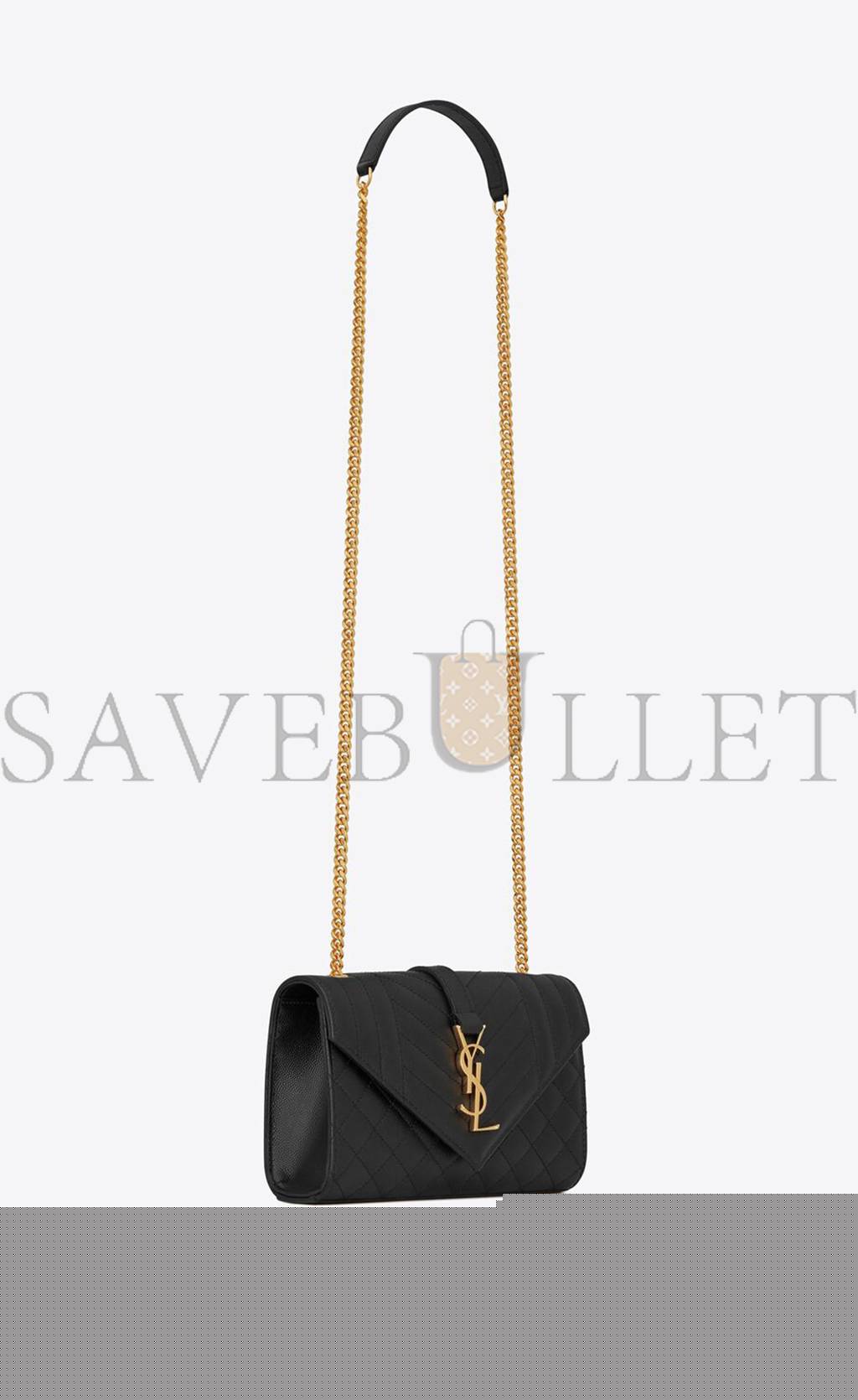 Y*L envelope small bag in mix matelass&eacute; grain de poudre embossed leat 600195bow911000 (21*13*6cm)