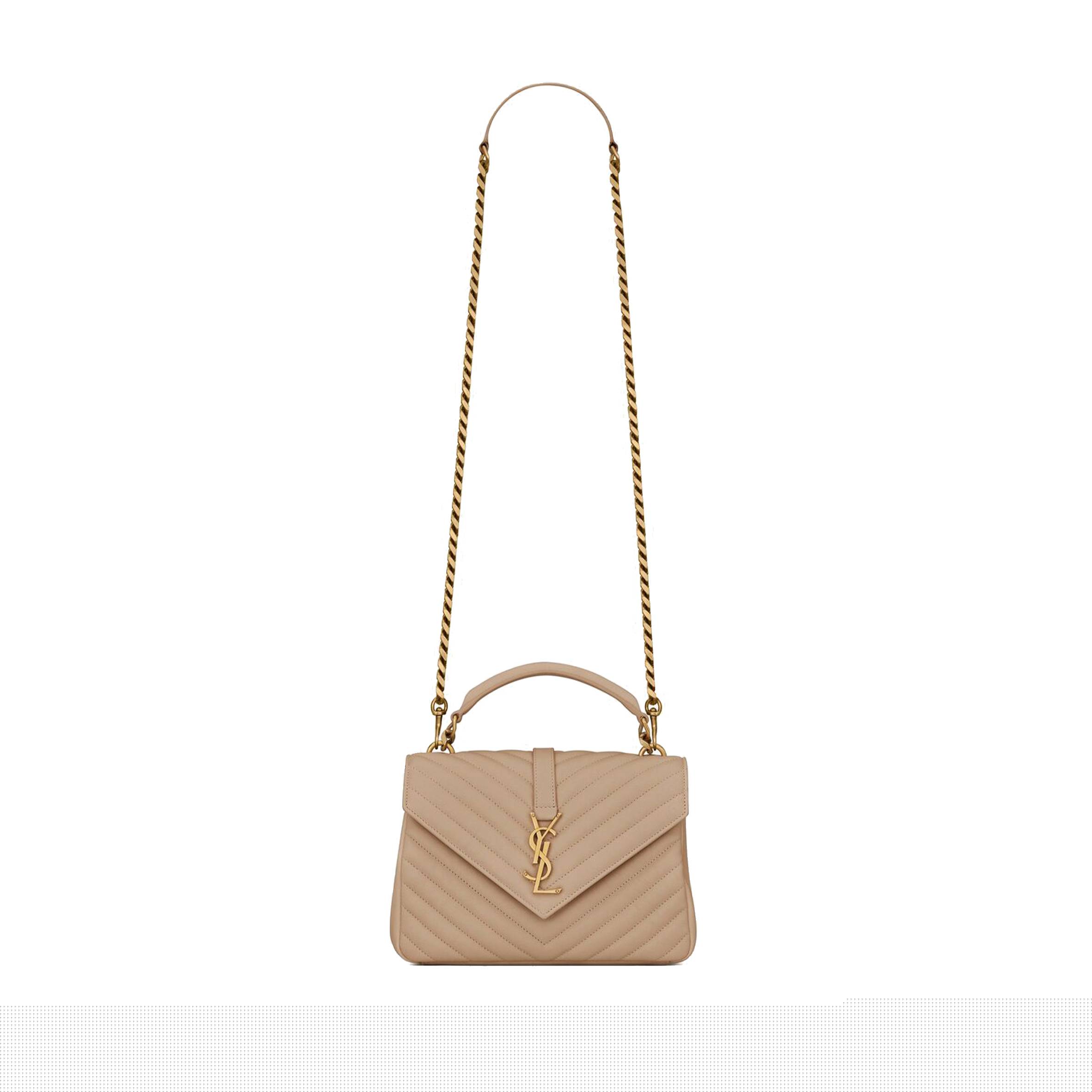 Y*L collè ge medium chain bag in quilted leather 600279brm072721 (24*17*6.5cm)