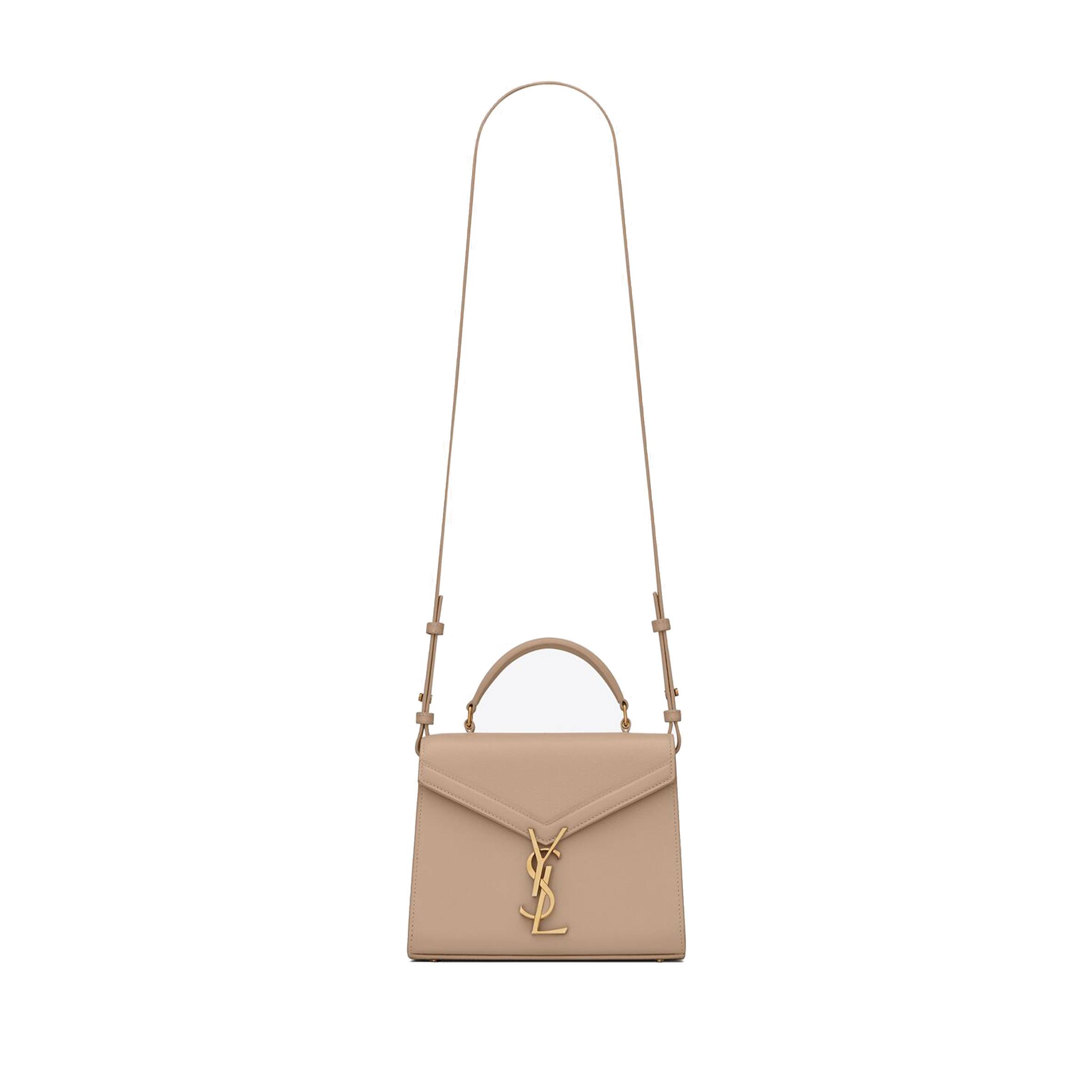 Y*L cassandra mini top handle bag in grain de poudre embossed leather 623930bow0w2721 (20*16*7.5cm)