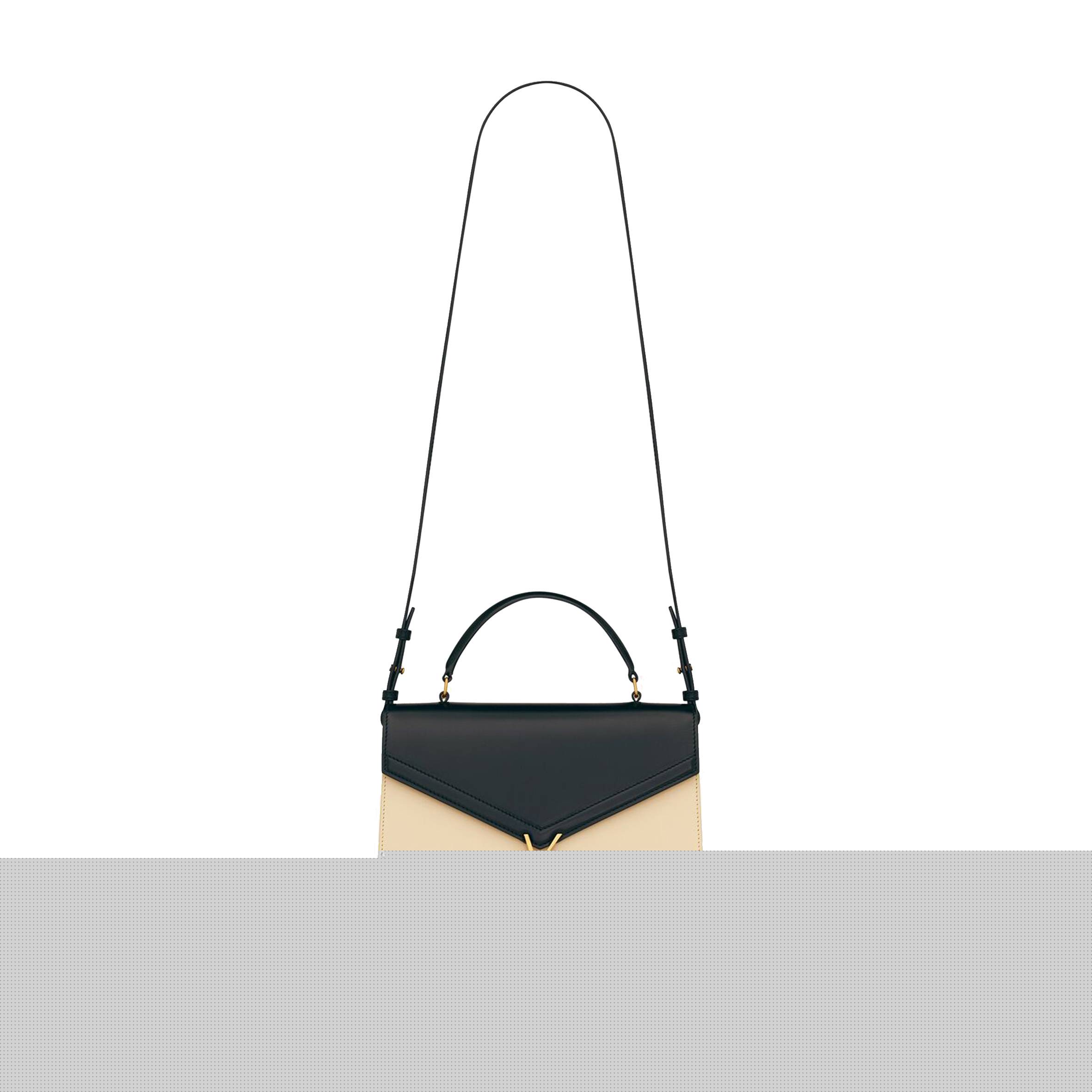 y*l cassandra medium top handle bag in box Sa**t Lau*nt leather 62393116c7w1089 (24.5*20*11.5cm)